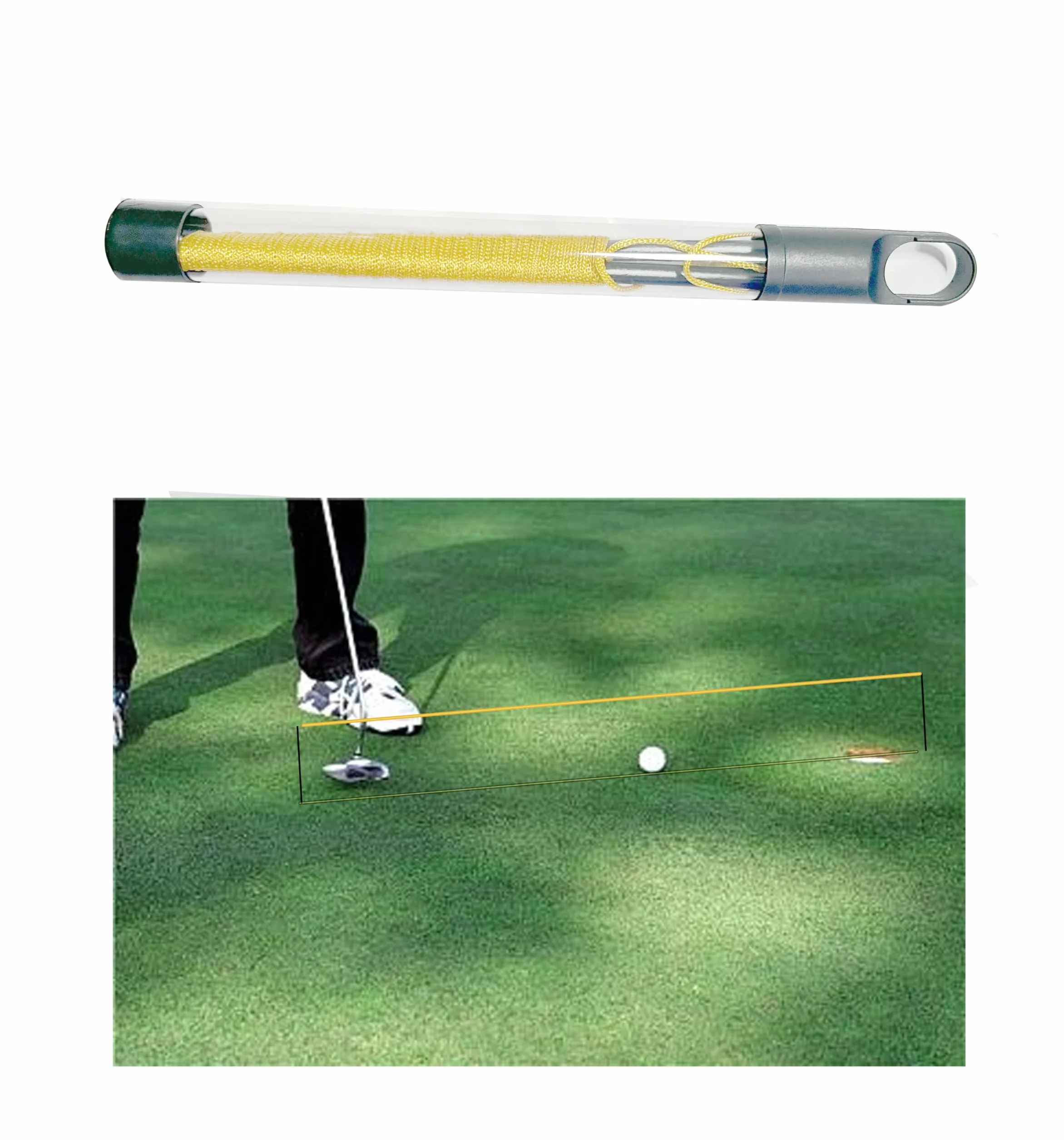 Master Straight Linia prowadząca do golfa 3 m pomoc treningowa Breaking Putts