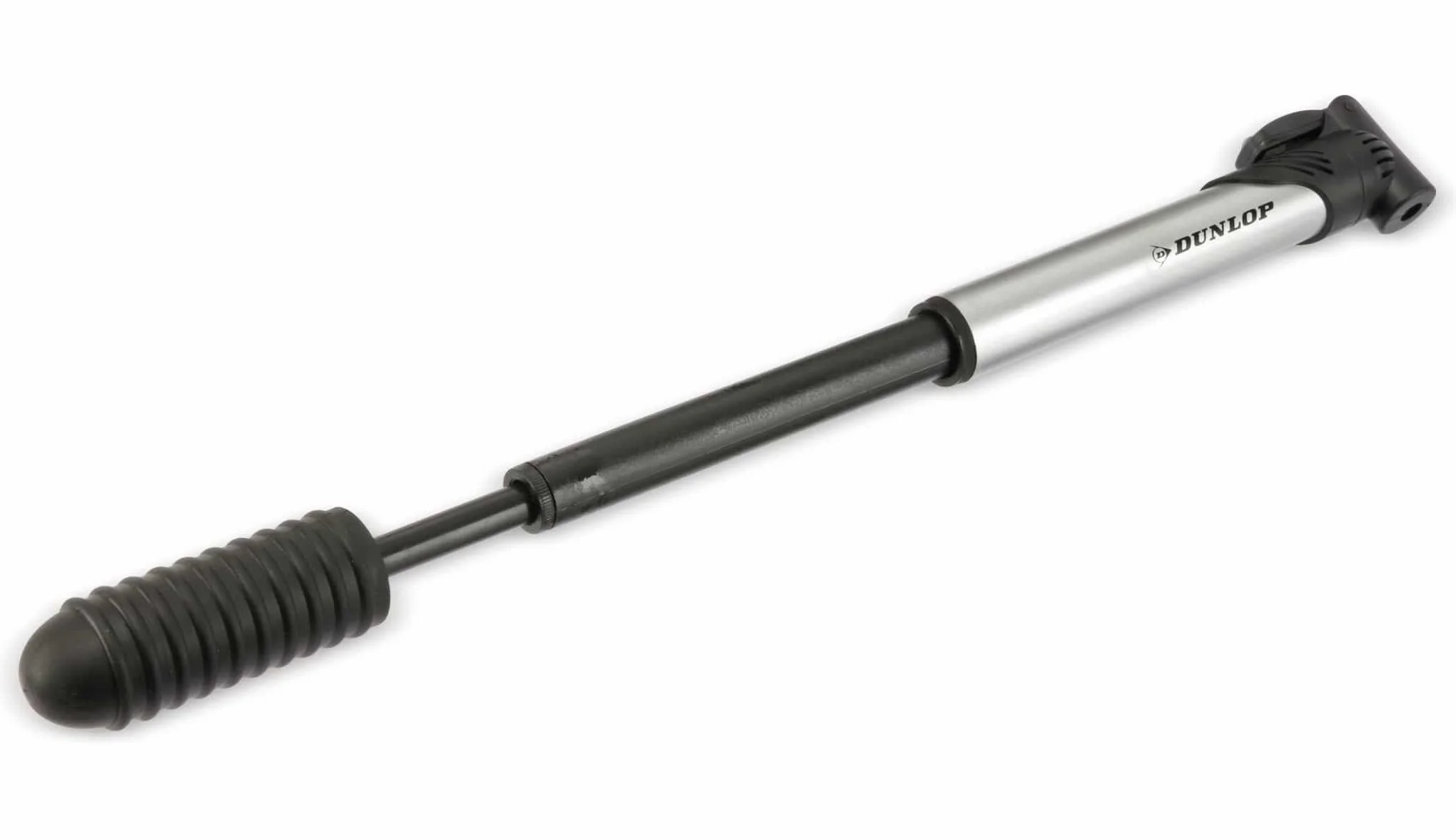 Dunlop Pompka Rowerowa Aluminiowa 120PSI 8 Bar Mini Podręczna Czarna Szara