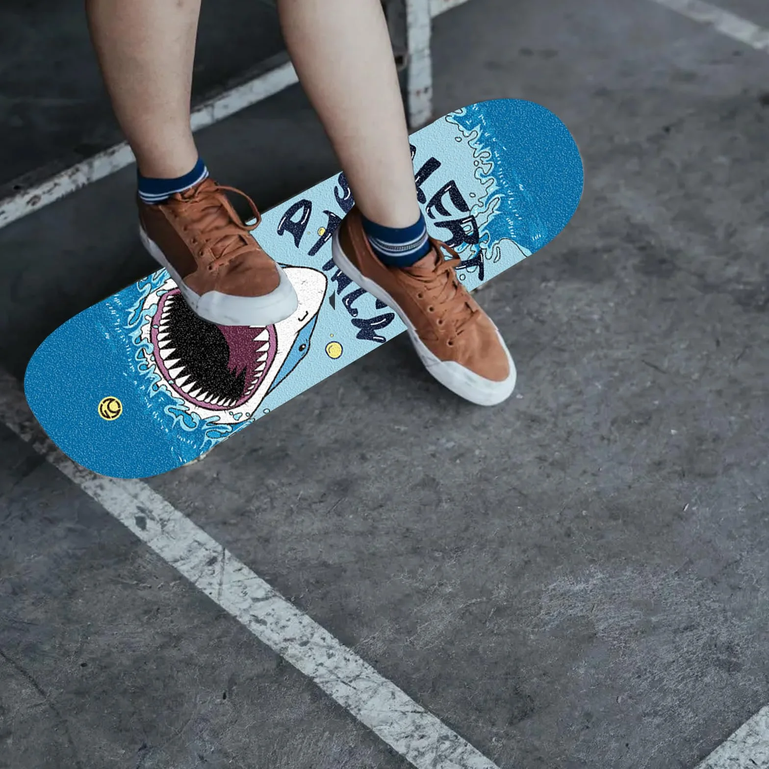 Deskorolka Griptape antypoślizgowa papier piaskowy do longboardów deskorolek wyczynowych styl rekina