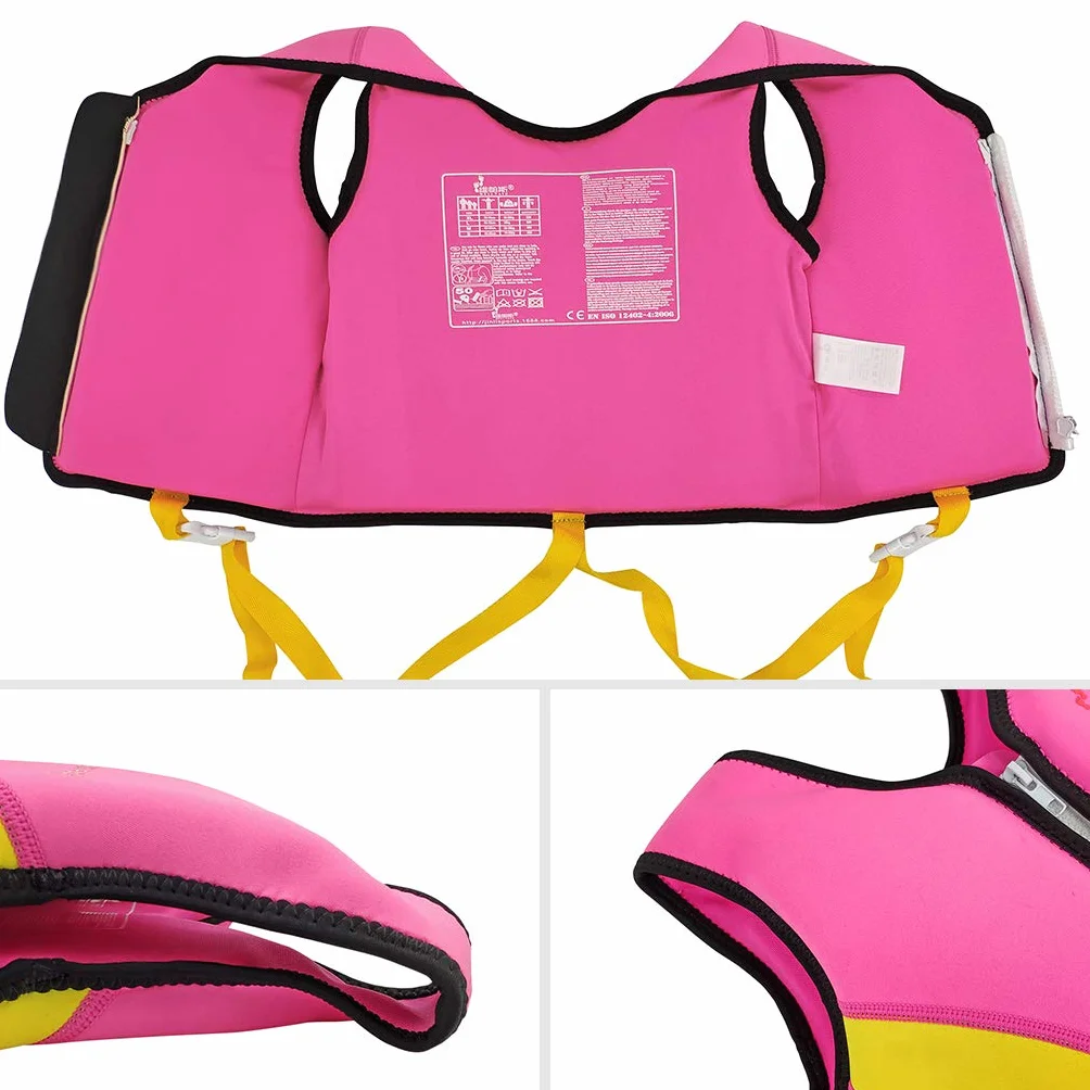 Kinder Schwimmweste Neopren Schwimmen kurtka dla Jungen Mädchen Kleinkind Floation Badeanzug Bademode Schwimmtraining Hilfe z paskami Lernt Schwimmen, 2-3 Jahre