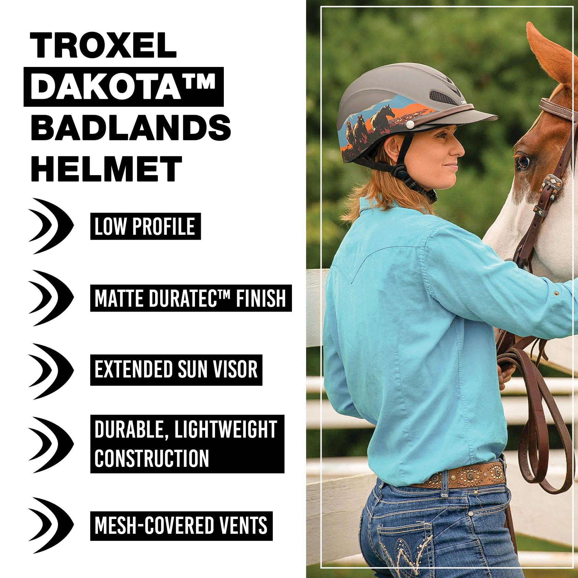 Troxel Duratec Dakota Czarny kask