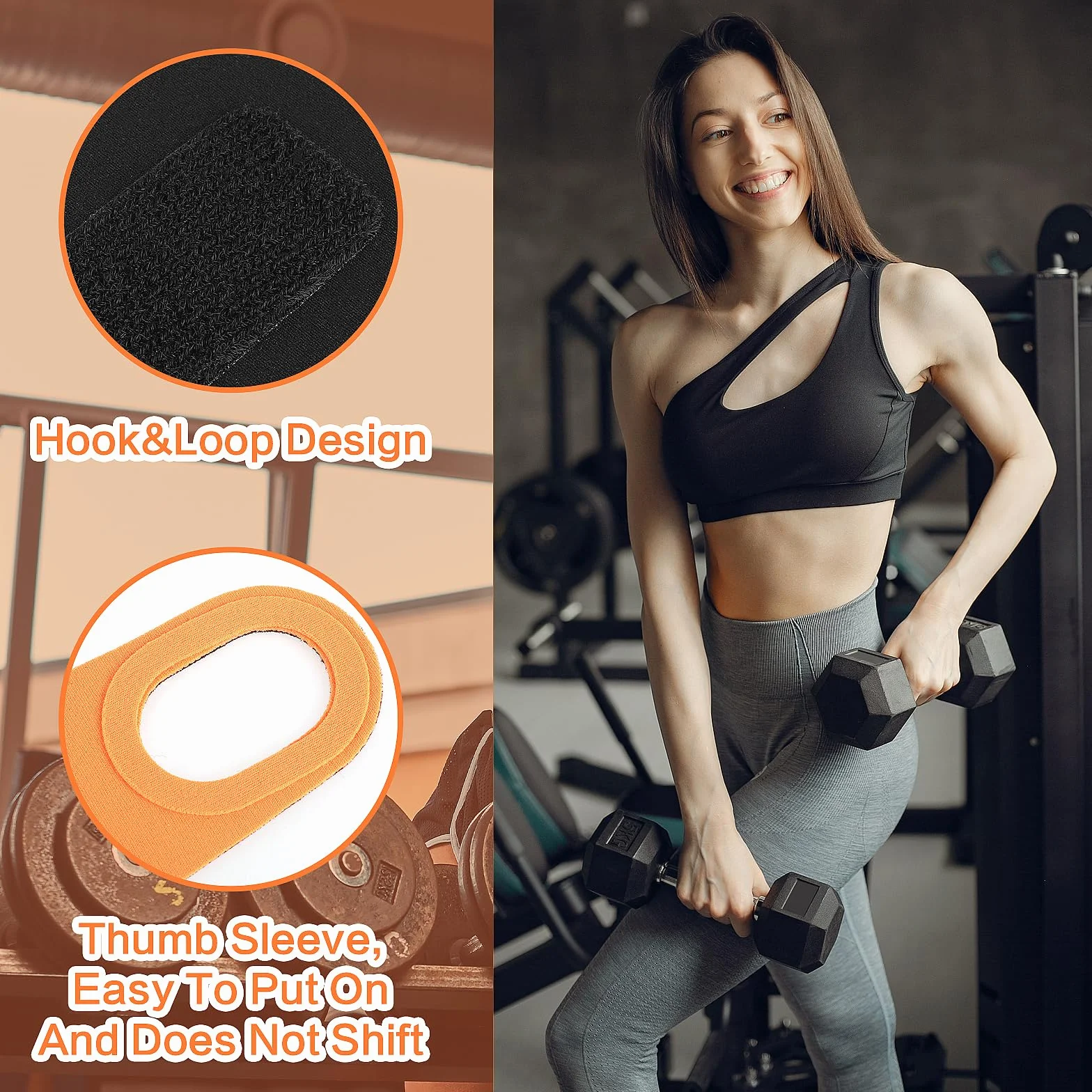 Dimeho Opaska na nadgarstek, cienka, oddychająca, dla kobiet i mężczyzn, elastyczna opaska uciskowa na nadgarstek, do fitnessu, kulturystyki, sportów siłowych, tenisa, badmintona
