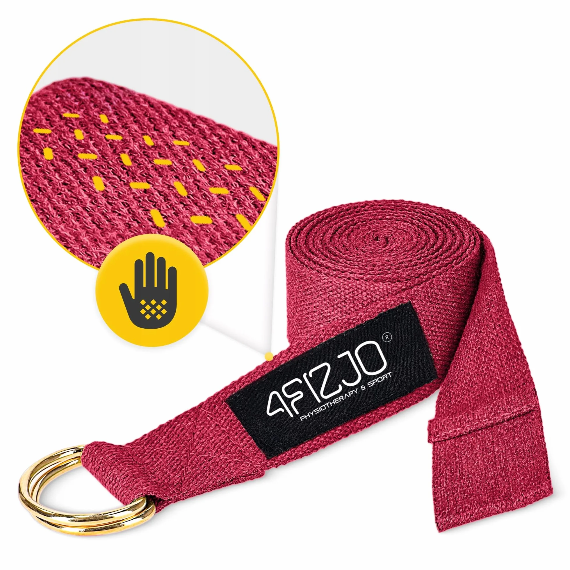 PASEK DO JOGI DŁUGA TAŚMA DO ROZCIĄGANIA ĆWICZEŃ TRENINGU YOGA BELT 3 m