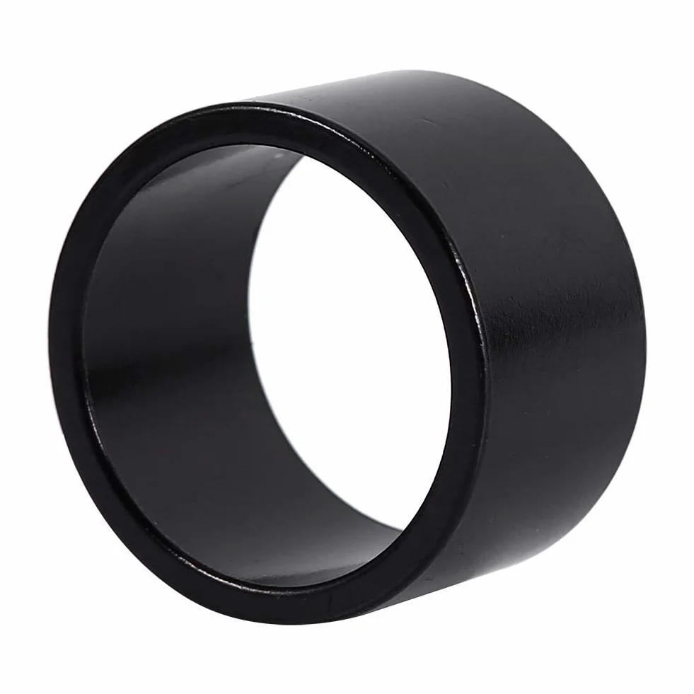 Keenso Podkładki dystansowe do roweru górskiego, zestaw słuchawkowy ze stopu aluminium, 4 szt. 5/10/15/20 mm, czarne