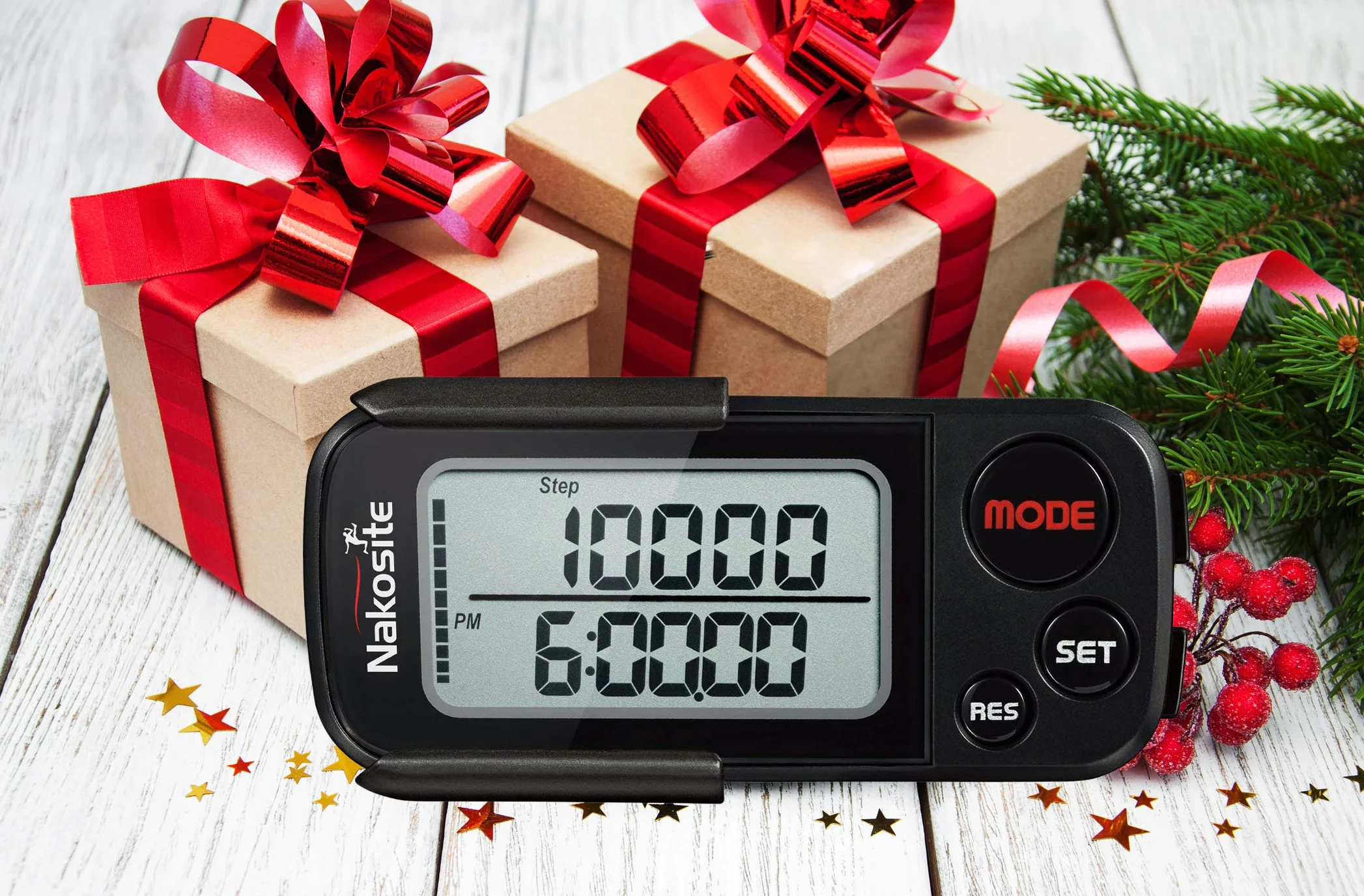 BPED 2433 3D krokomierz fitness tracker z klipsem i paskiem, monitor aktywności Bluetooth, licznik kalorii