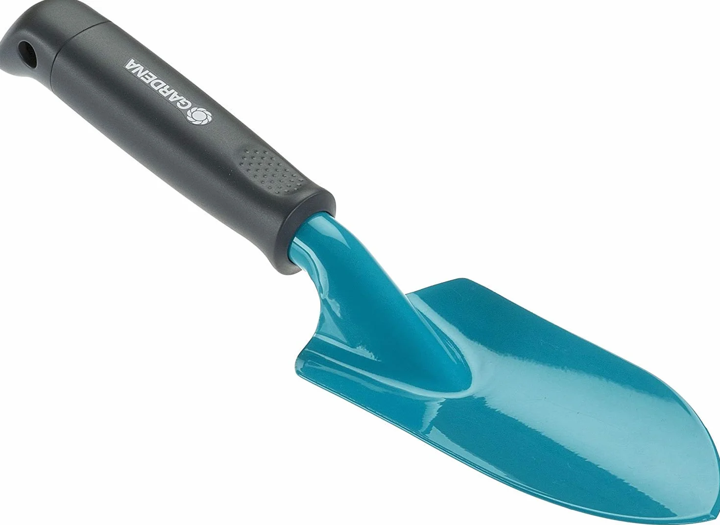 Gardena Classic łopatka do kwiatów: uniwersalna łopatka do sadzenia i przesadzania roślin, wysokiej jakości stal, zabezpieczona przed korozją, z ergonomiczną rękojeścią, szer. robocza 8 cm (8950-20)