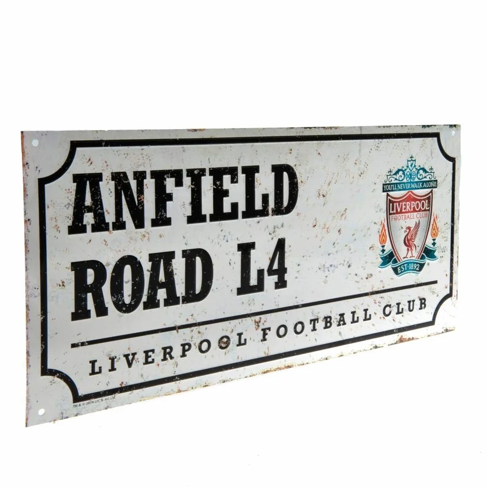 Liverpool kolorowy znak uliczny - wielokolorowy