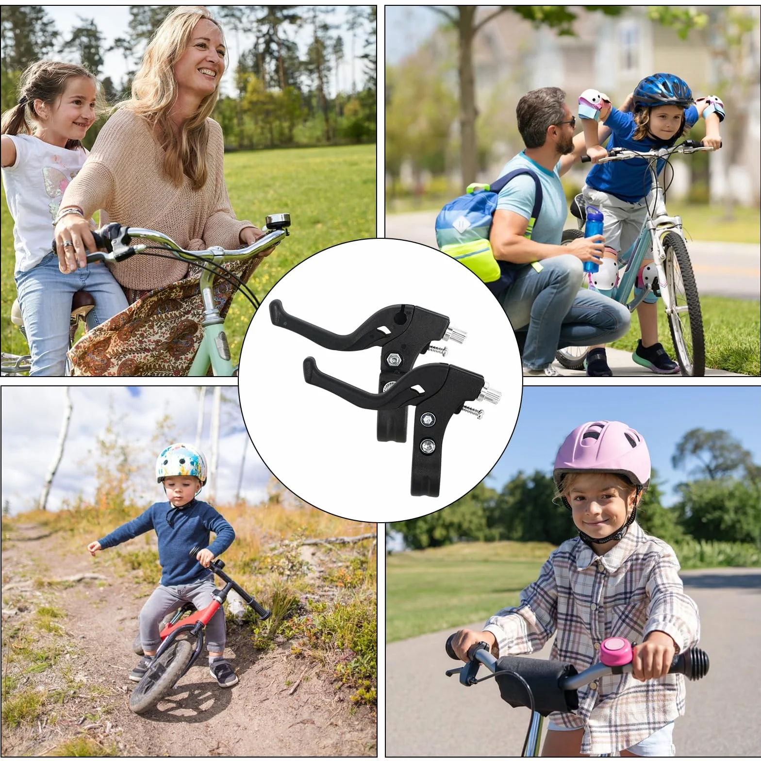 DELAESI Dźwignia hamulca rowerowego, 1 para, do rowerów szosowych, do większości rowerów