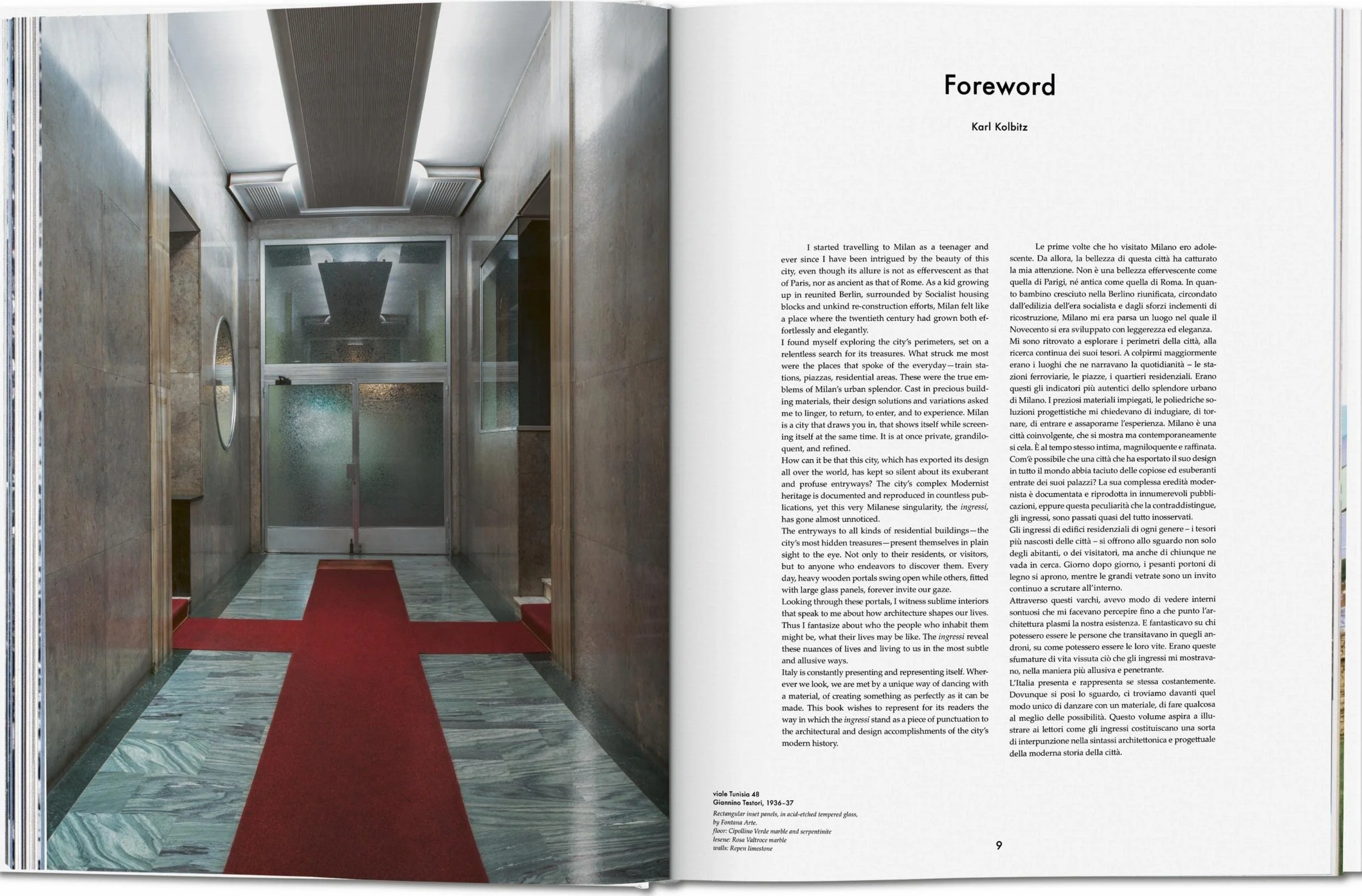 fo-Entryways of Milan. Ingressi di Milano - Anglais, Italien