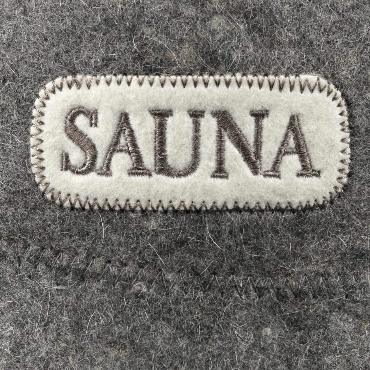LIPODO Sauna kapelusz filcowy gladki jednokolorowy z haftem Unisex Caly rok