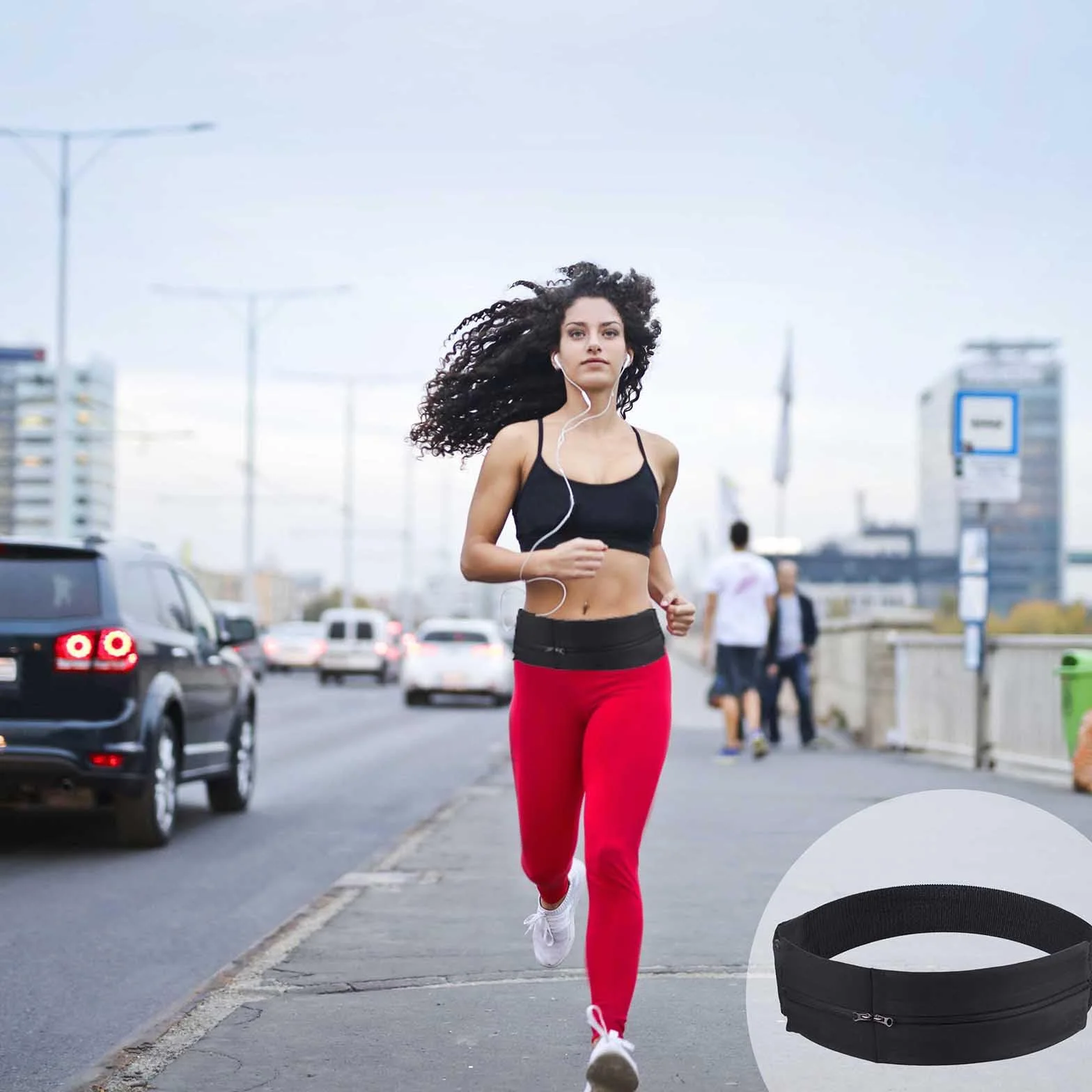 Saszetka do biegania odblaskowa na telefon fitness sport dla mężczyzn i kobiet