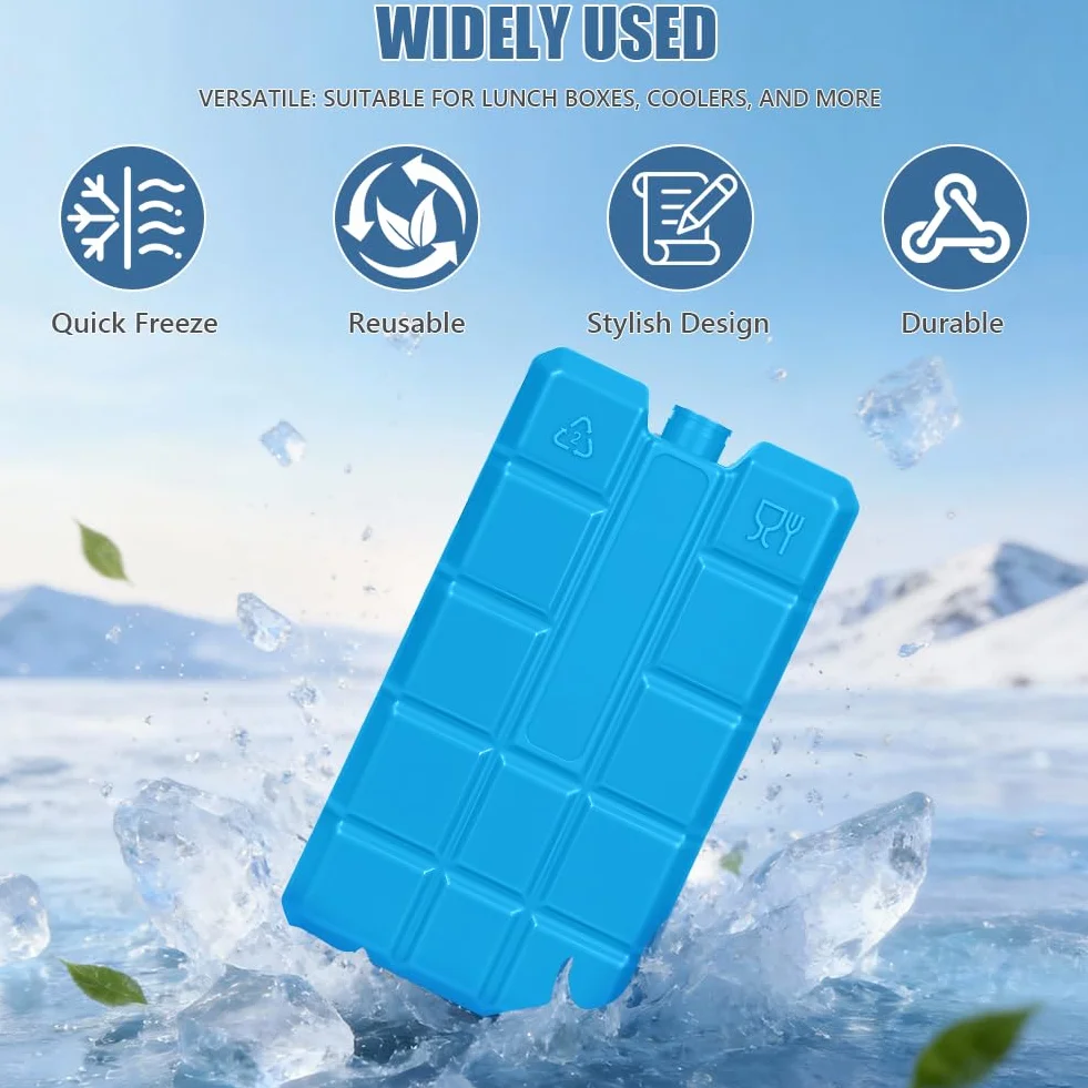 Flintronic Bloki chłodzące do zamrażarki 200 ml wielokrotnego użytku