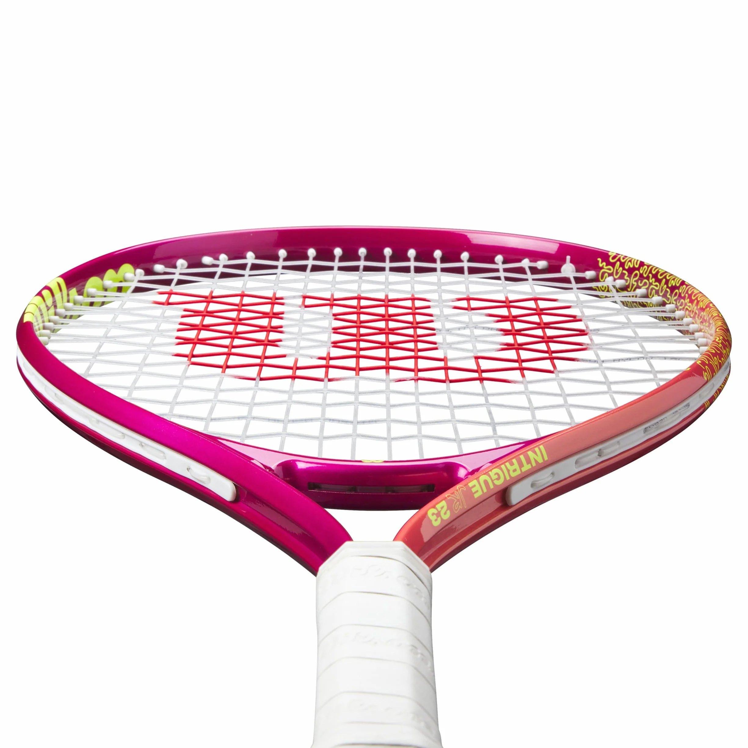 WILSON Intrigue Junior 23 Girls Uncorded 205G Rakiety tenisowe dla dzieci Czerwone - Żółte