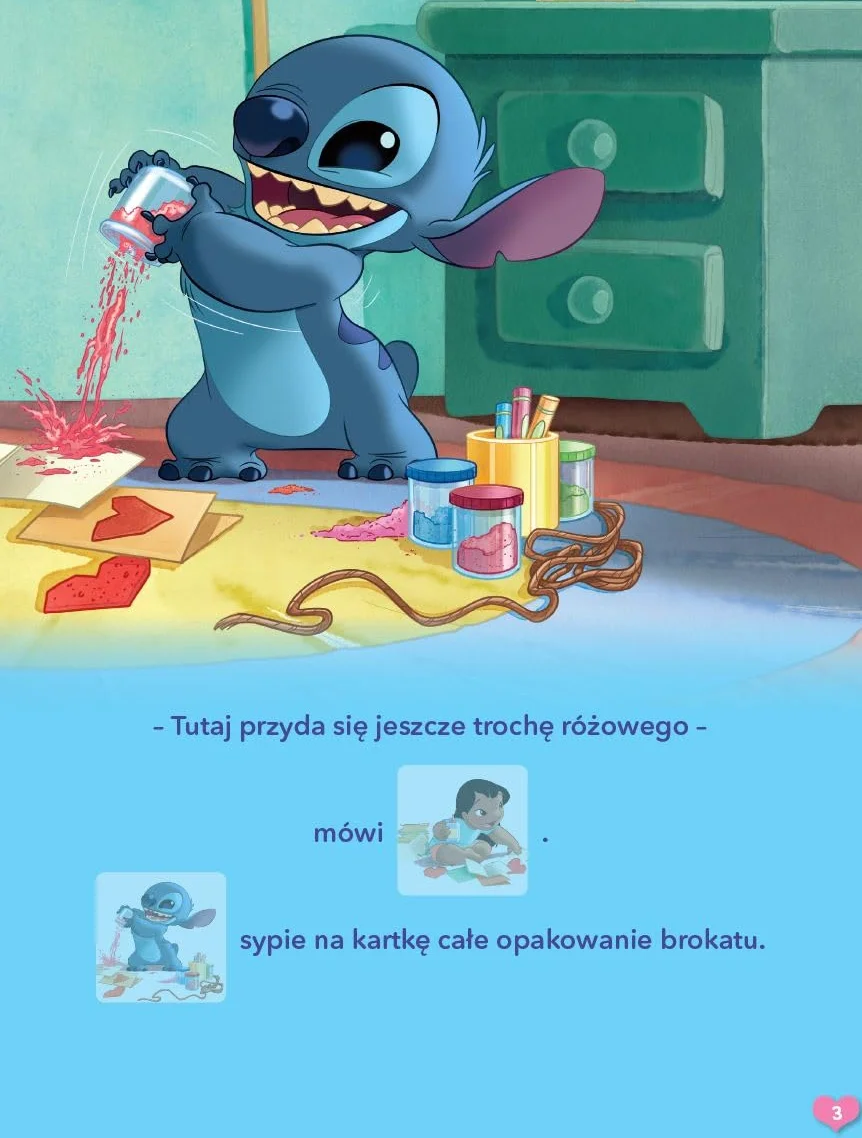 Czytanki naklejanki. Przyjaciele od serca. Disney Stitch