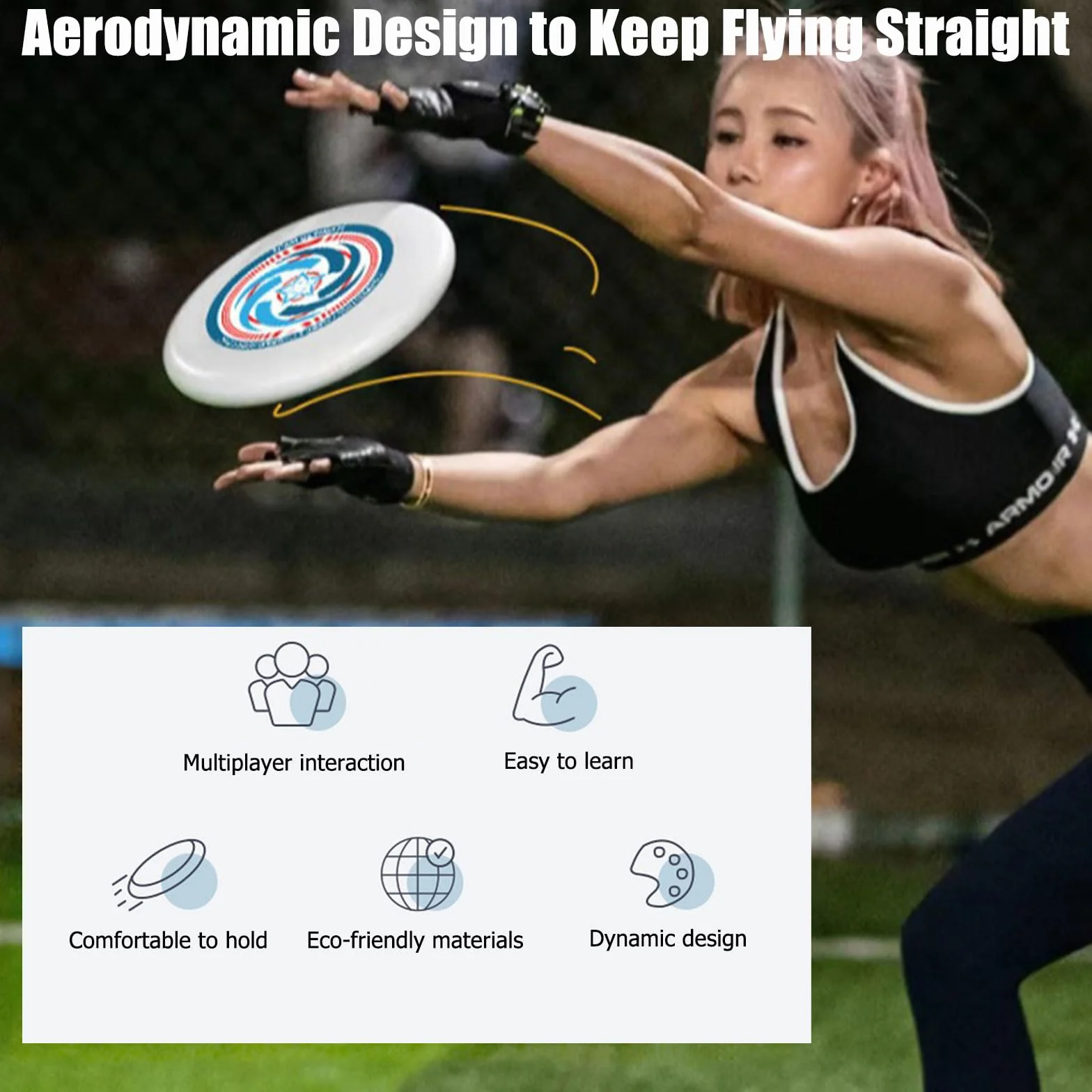 Frisbee Ultimate 175 g profesjonalny dysk frisbee
