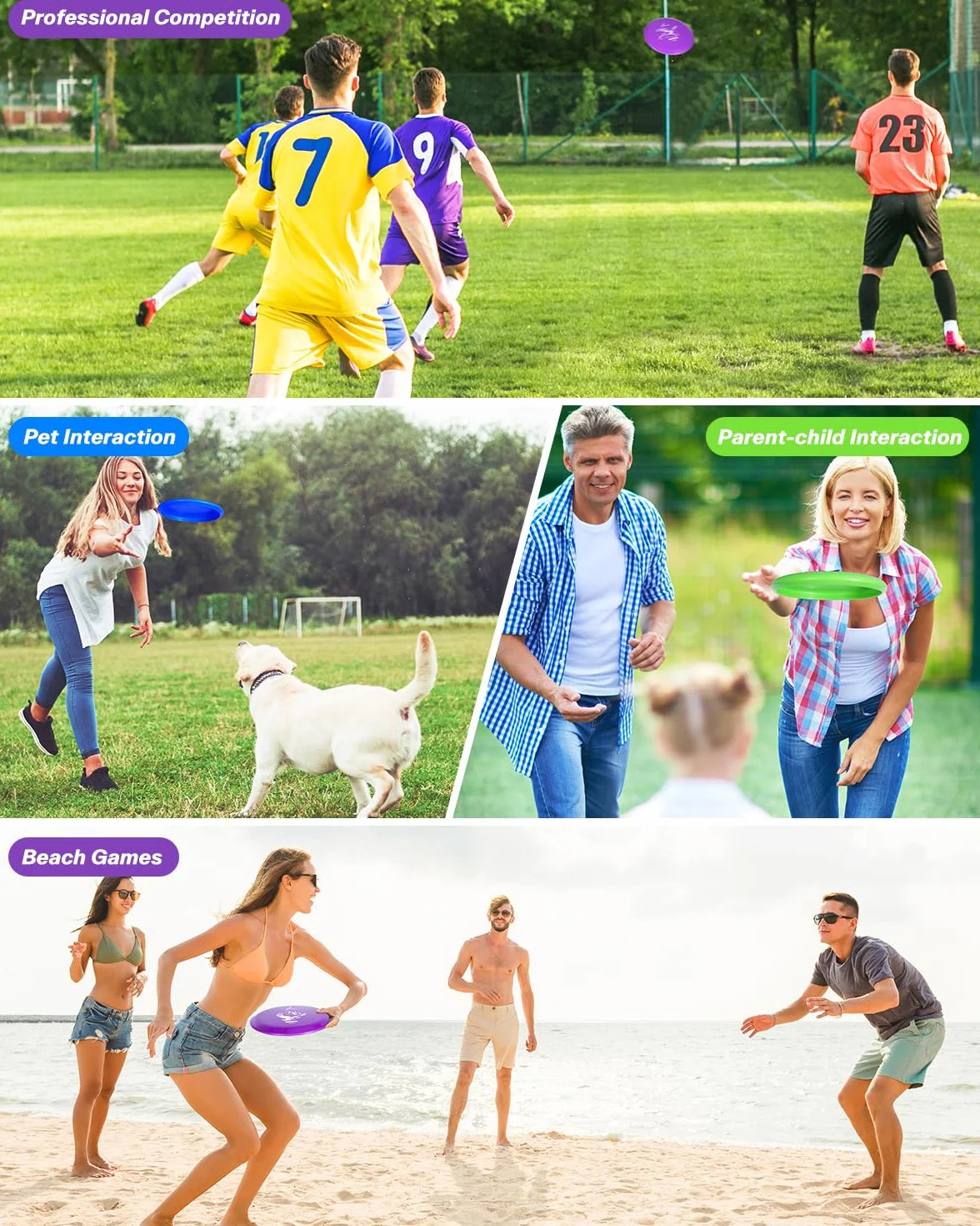Sportneer Zestaw 6 krążków do golfa dla dorosłych