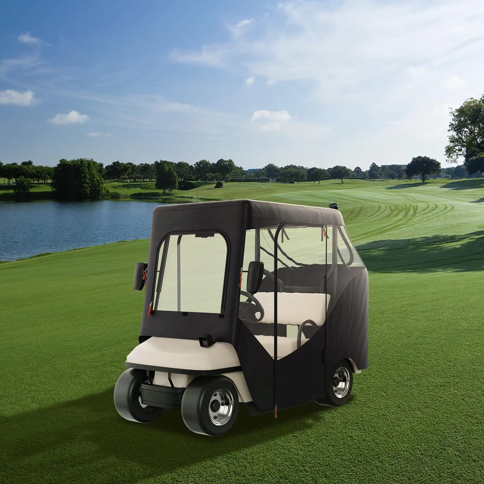 VEVOR Obudowa wózka golfowego uniwersalna odporna na słońce i kurz pokrowiec zewnętrzny