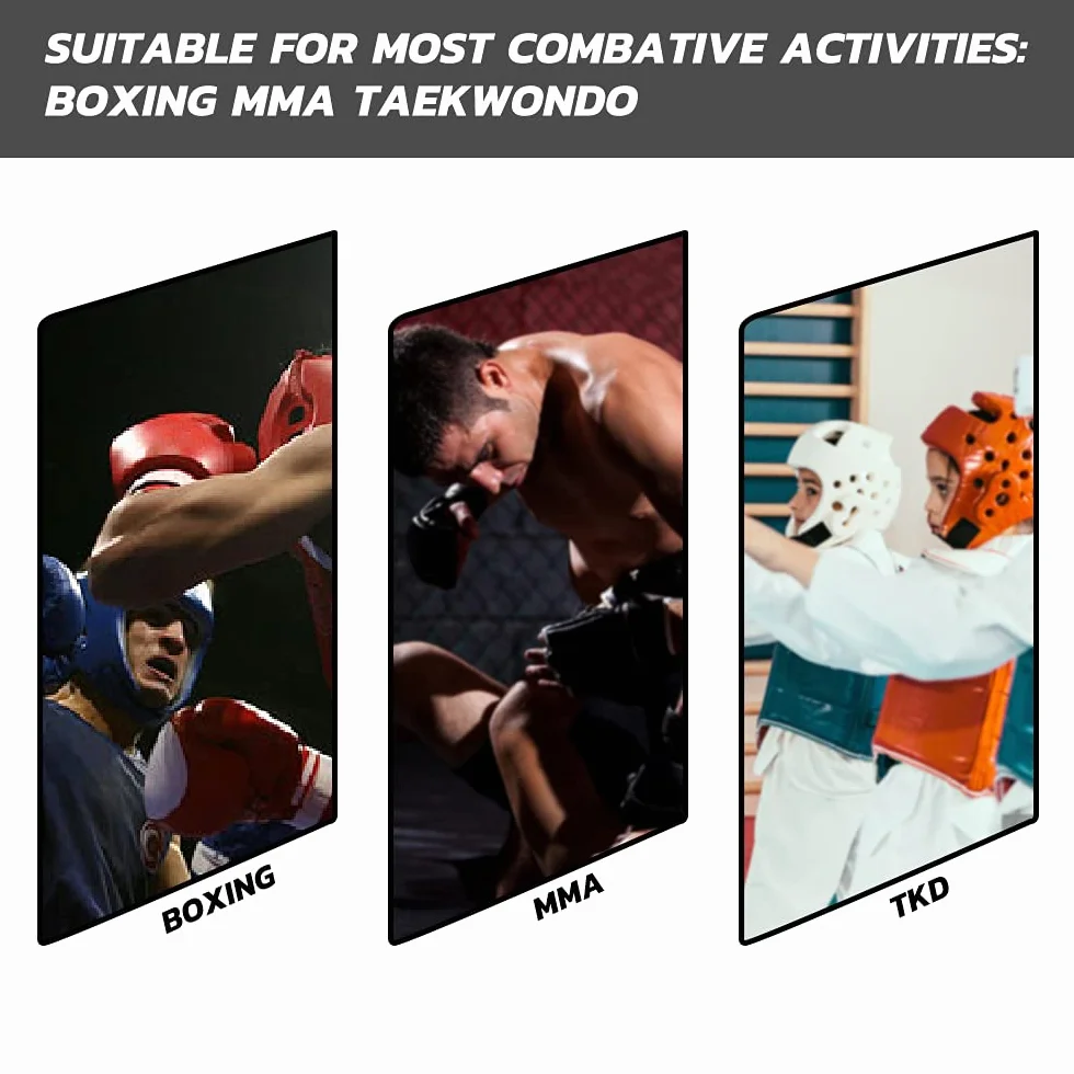 LangRay Kask bokserski z siatką do kickboxingu, sparingu, karate i taekwondo