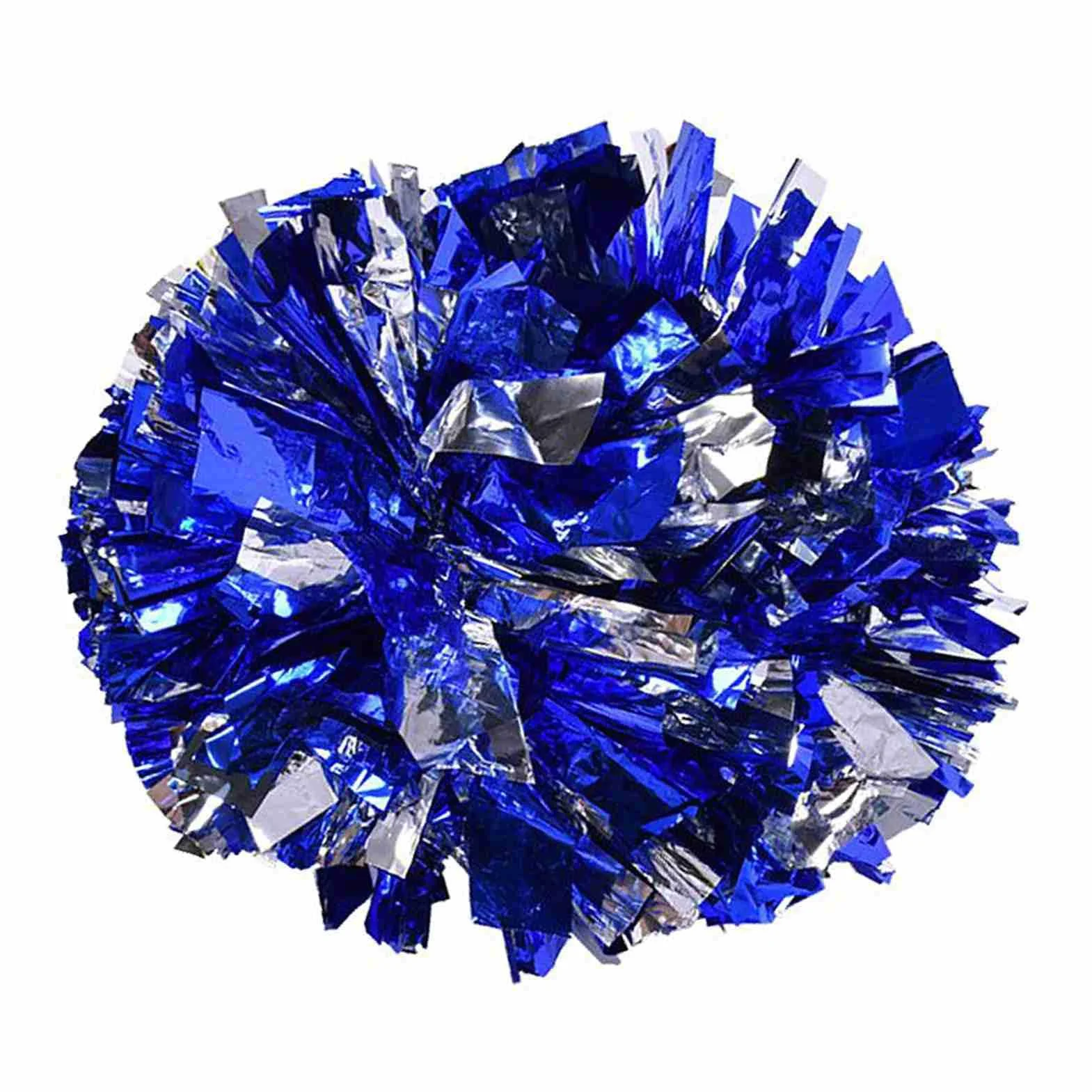 Pompony Cheerleaderki Srebrne Niebieskie Wiele Kolorów Tworzywo Sztuczne 1 szt.