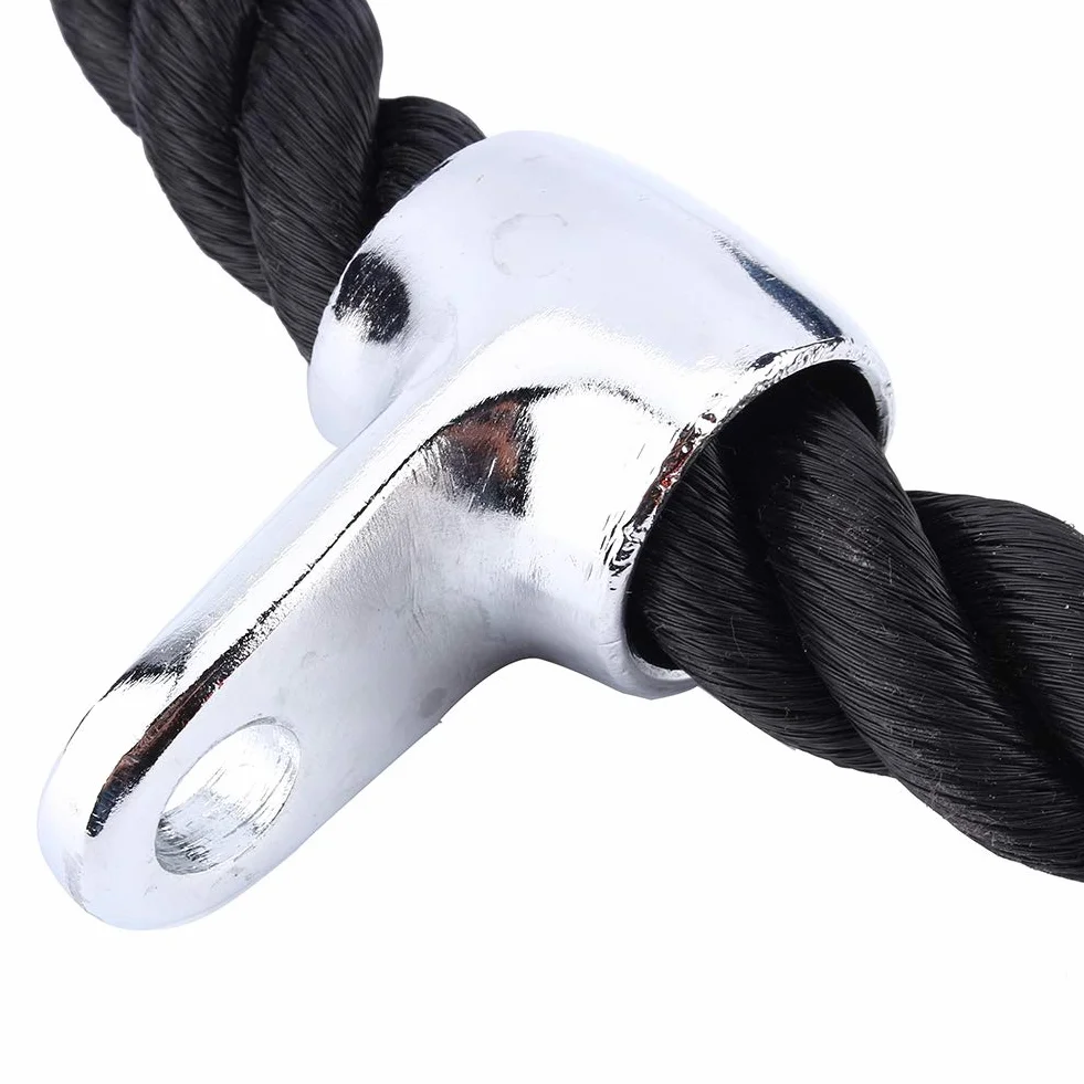 Cocoarm Lina triceps trening linowa nylonowa skręcona czarny 70 cm