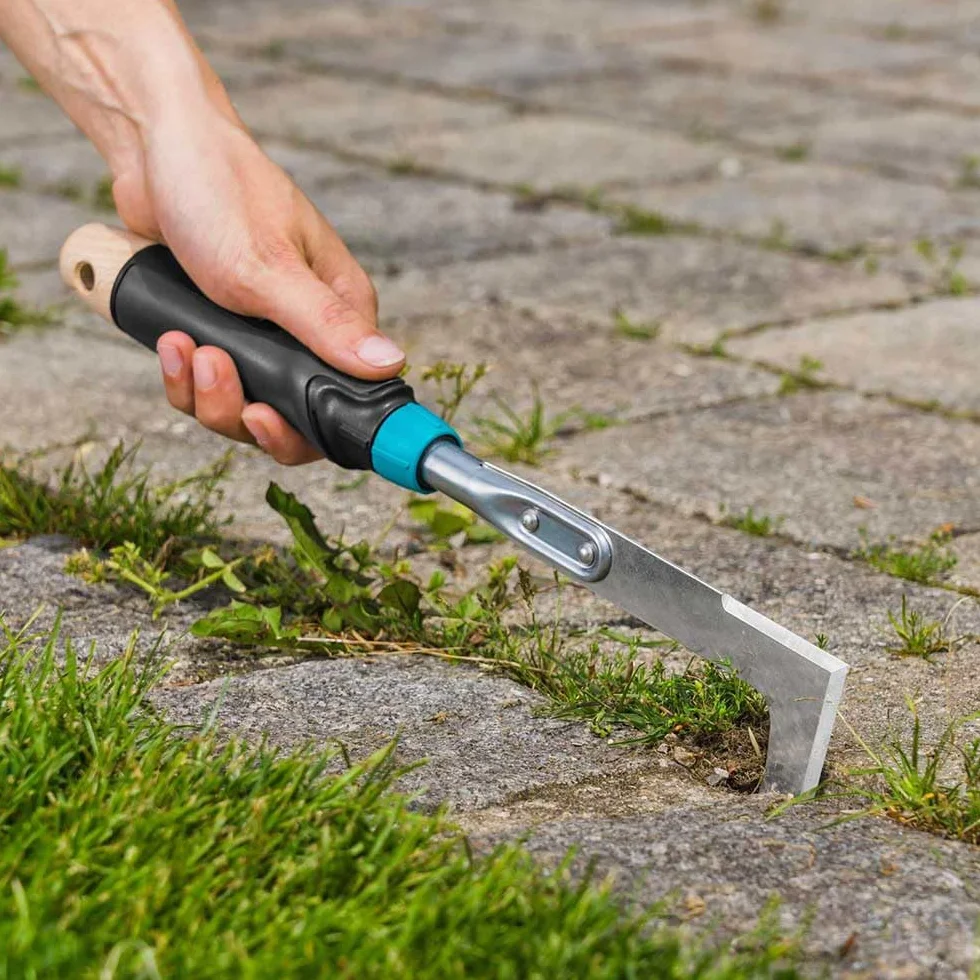 Gardena EcoLine skrobak do fug: Do dokładnego czyszczenia fug, nadaje się do kostki brukowej, krawędzi ścian i fug między płytkami, dwustronny nóż ze stali nierdzewnej (17704-20)