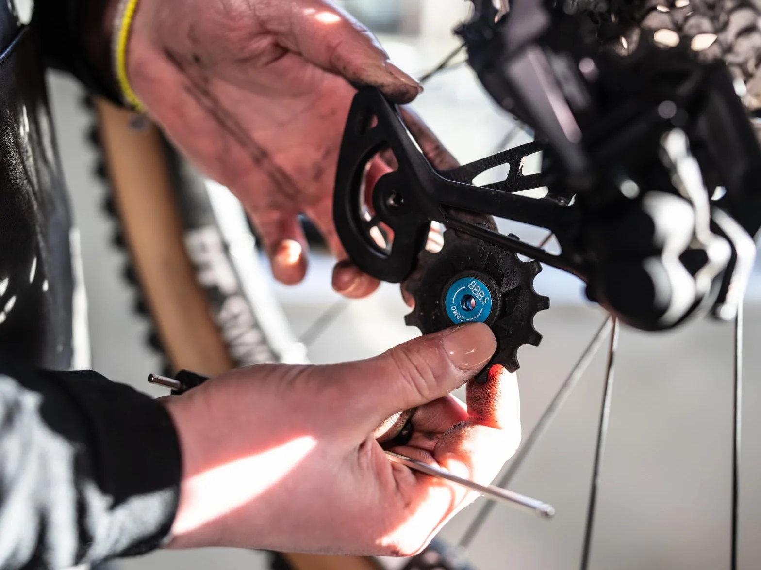 Shimano BBB Cycling Koła zmiany biegów 13T 12-rzędowe derailleur pulley BDP-09 czarne