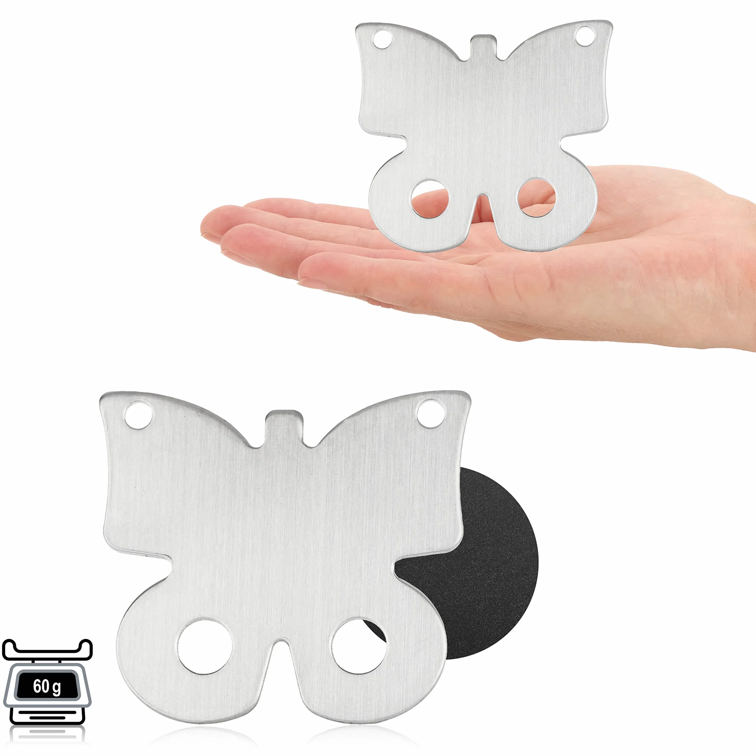 com-four® 8x magnetyczne obciazniki obrus stal nierdzewna - ciezkie klipsy - uchwyty mocowanie stól