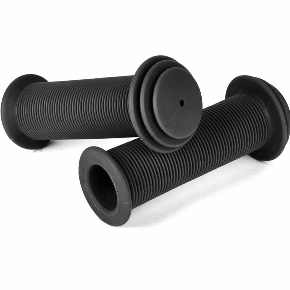 URAQT Uchwyty rowerowe dla dzieci 22mm antypoślizgowe gumowe czarny