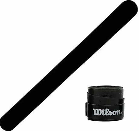 Ochraniacz Padel Wilson Pro Overgrip Taśma ochronna Silikonowa Odporna Naklejka Czarny