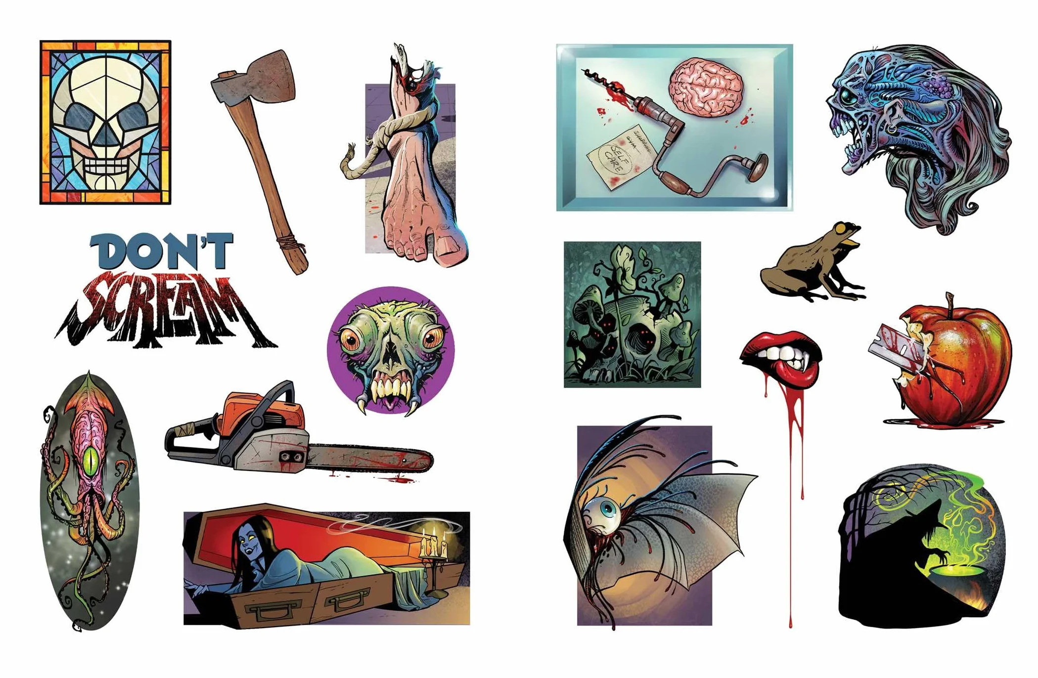 The Extreme Horror Sticker Book: 500+ Stickers to Keep You Up at Night