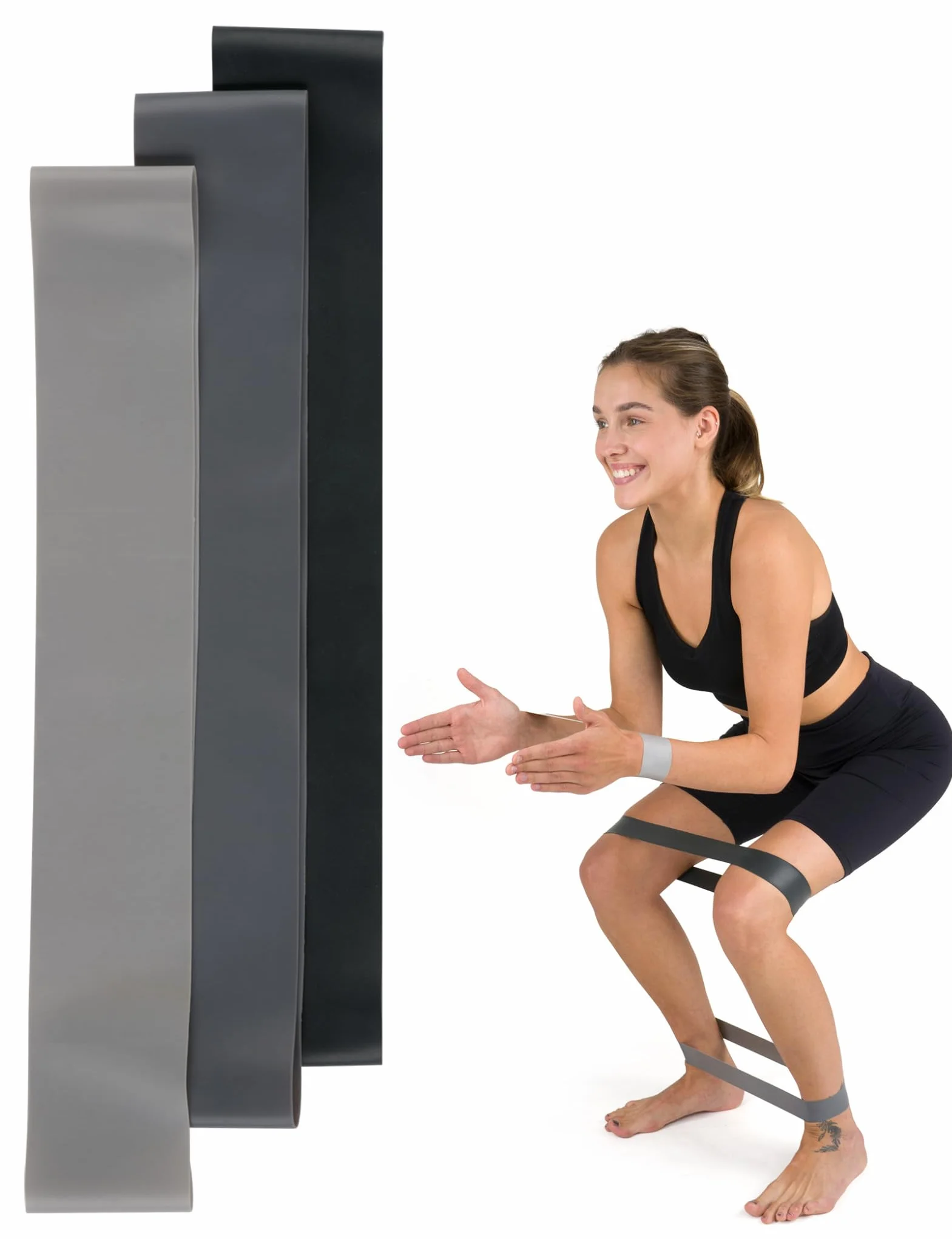 MOMO WAY Gumy Oporowe Zestaw 3 Elastycznych Taśm Do Ćwiczeń Fitness