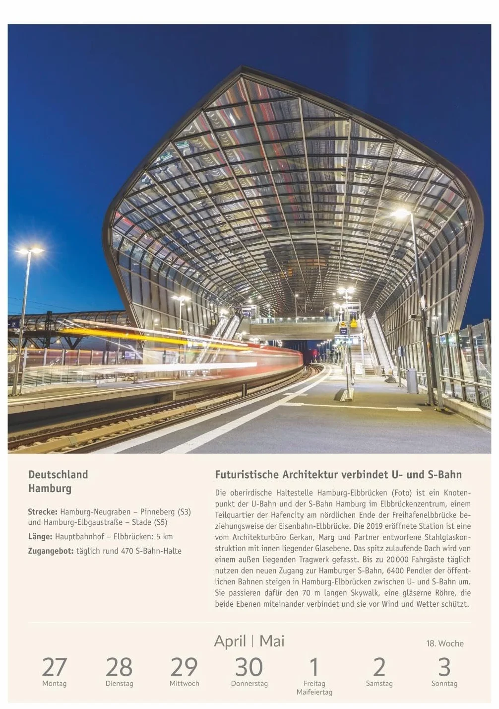 Zugreiselust Wochen-Kulturkalender 2026 - 53 unvergessliche Reiseerlebnisse: Jede Woche mit dem Zug durch Länder, Städte und Regionen: Foto-Wandkalender mit vielen Infos für Eisenbahn-Freunde
