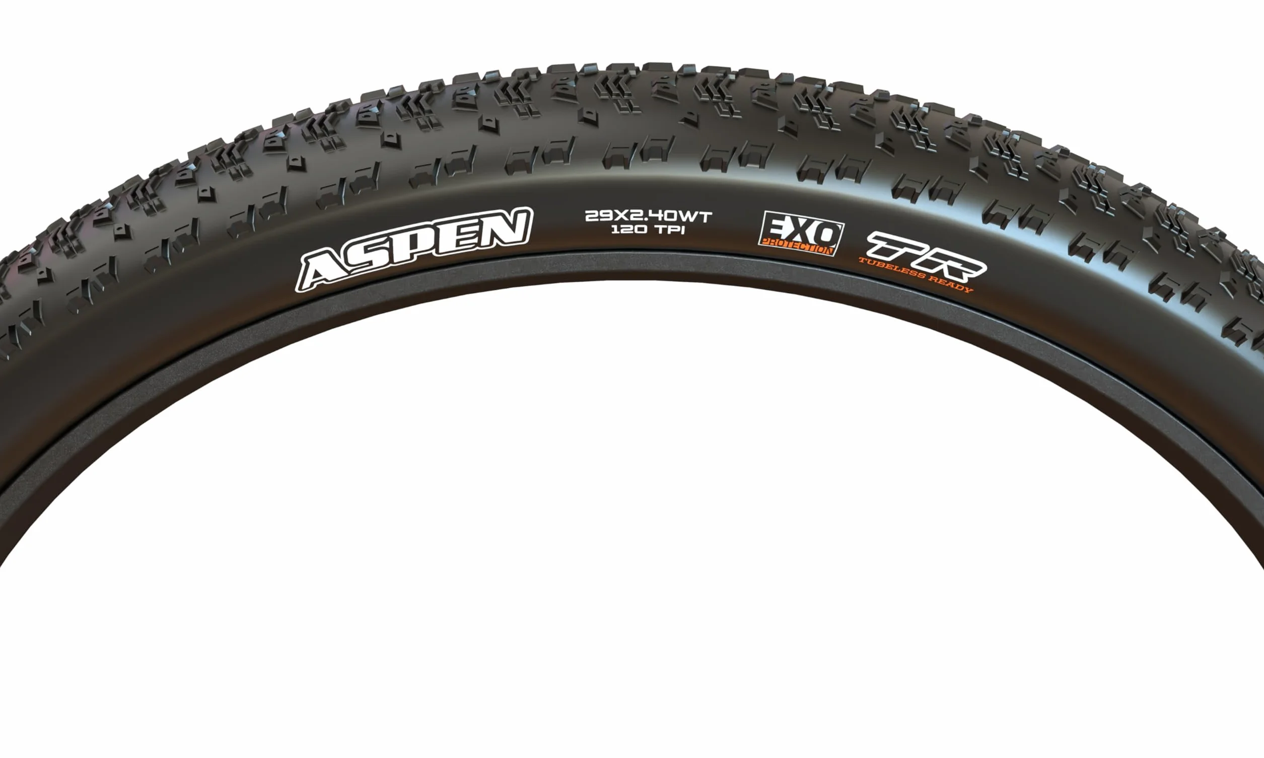 Maxxis Aspen 29x2.40 EXO TR 120TPI Pieghevole MaxxSpeed, Pneumatico, Nero