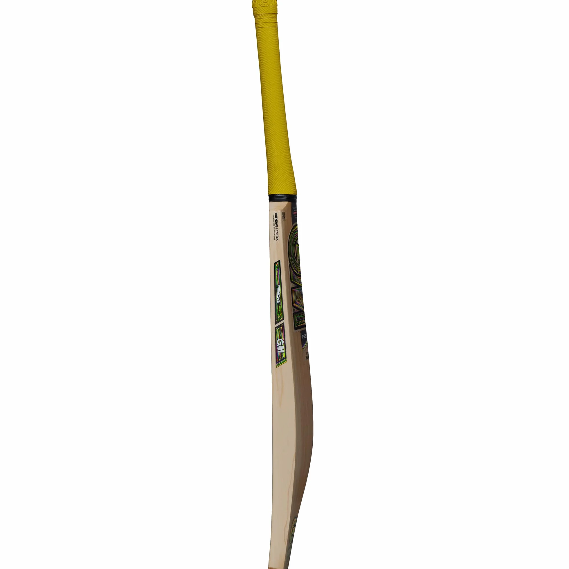 Gunn & Moore GM Cricket Bat Psyche 404 sezonowana bielona wierzba angielska klasy 3 DXM ToeTek