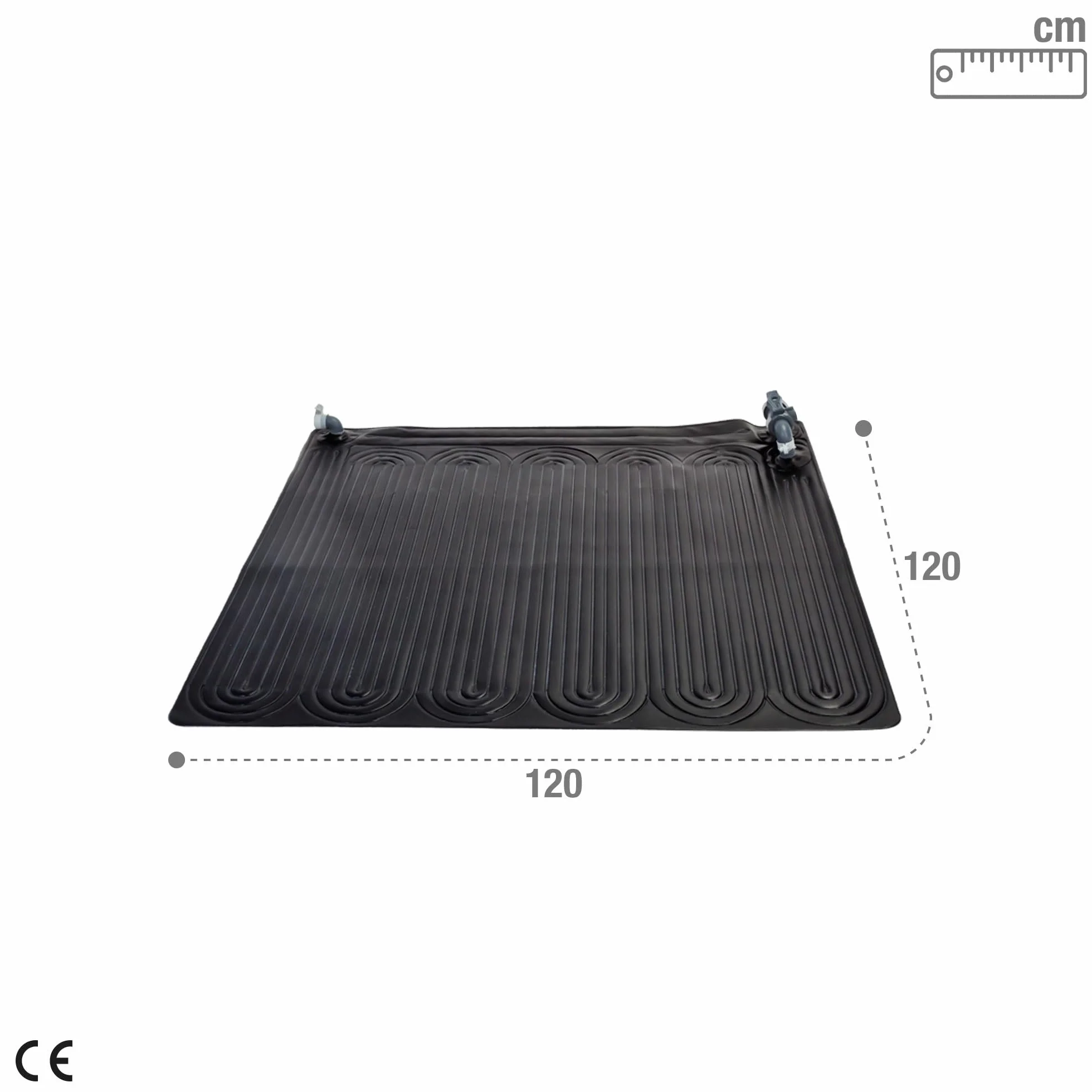 Intex Mata Solarna do Basenu, Czarny, 120 x 120 x 22 cm