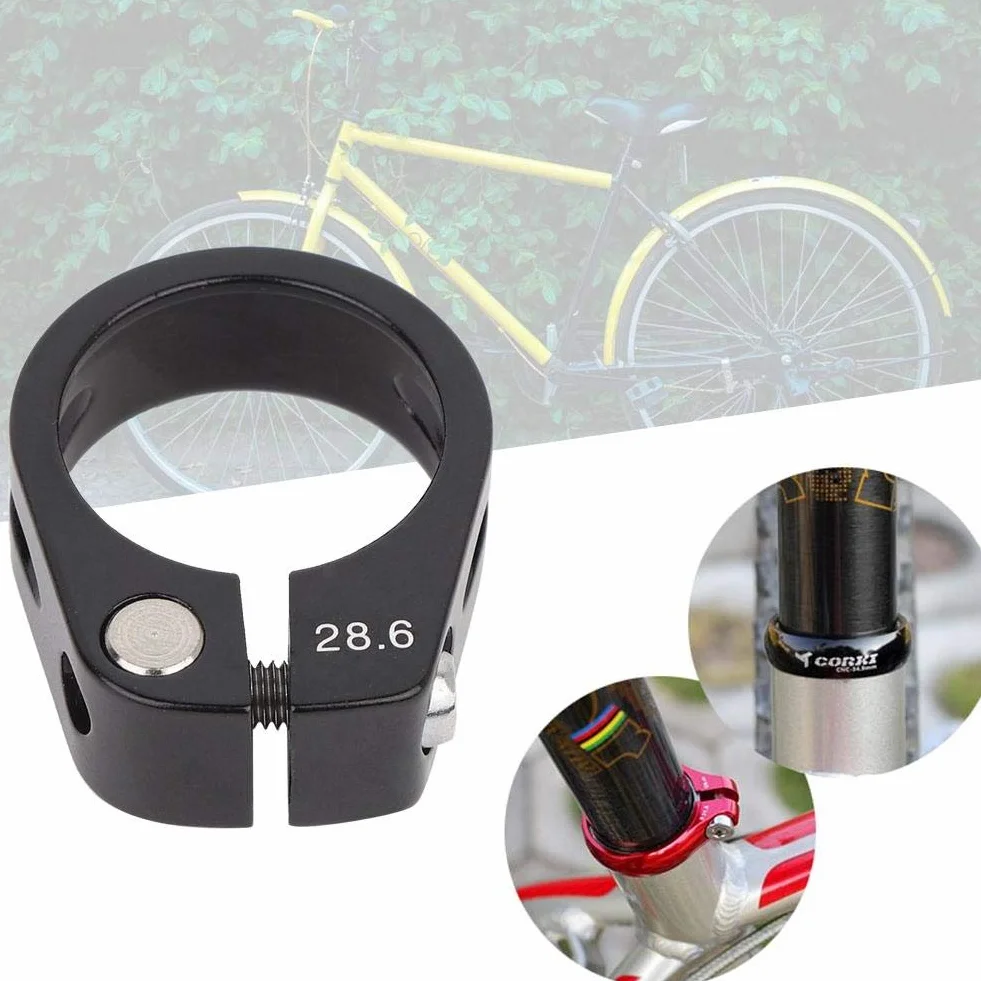 Zacisk do rur ycle 28,6 mm ze stopu aluminium rowerowy zamiennik czarny