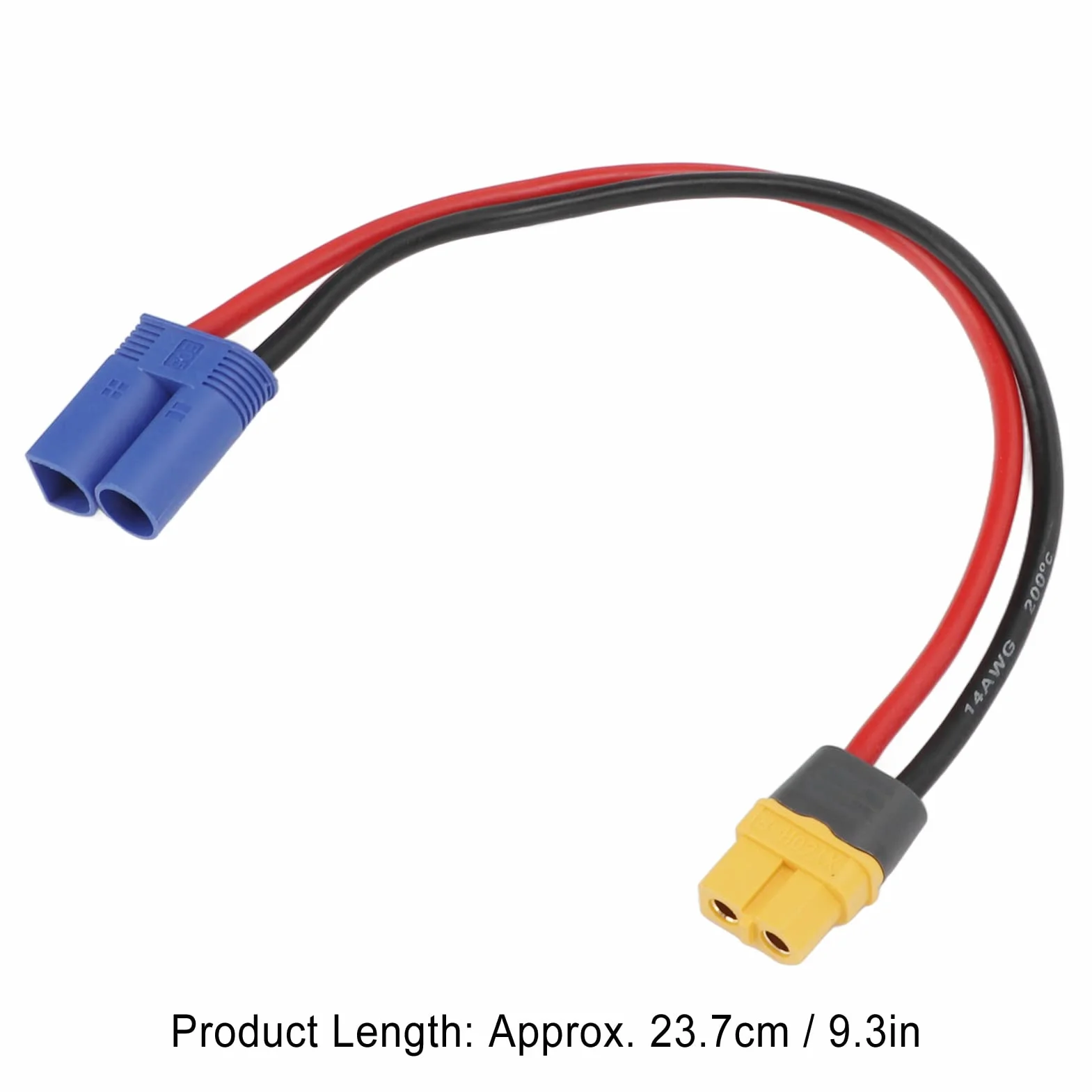 Kabel żeński RC do Męskiego EC5 14AWG XT60HF Adapter Złącza