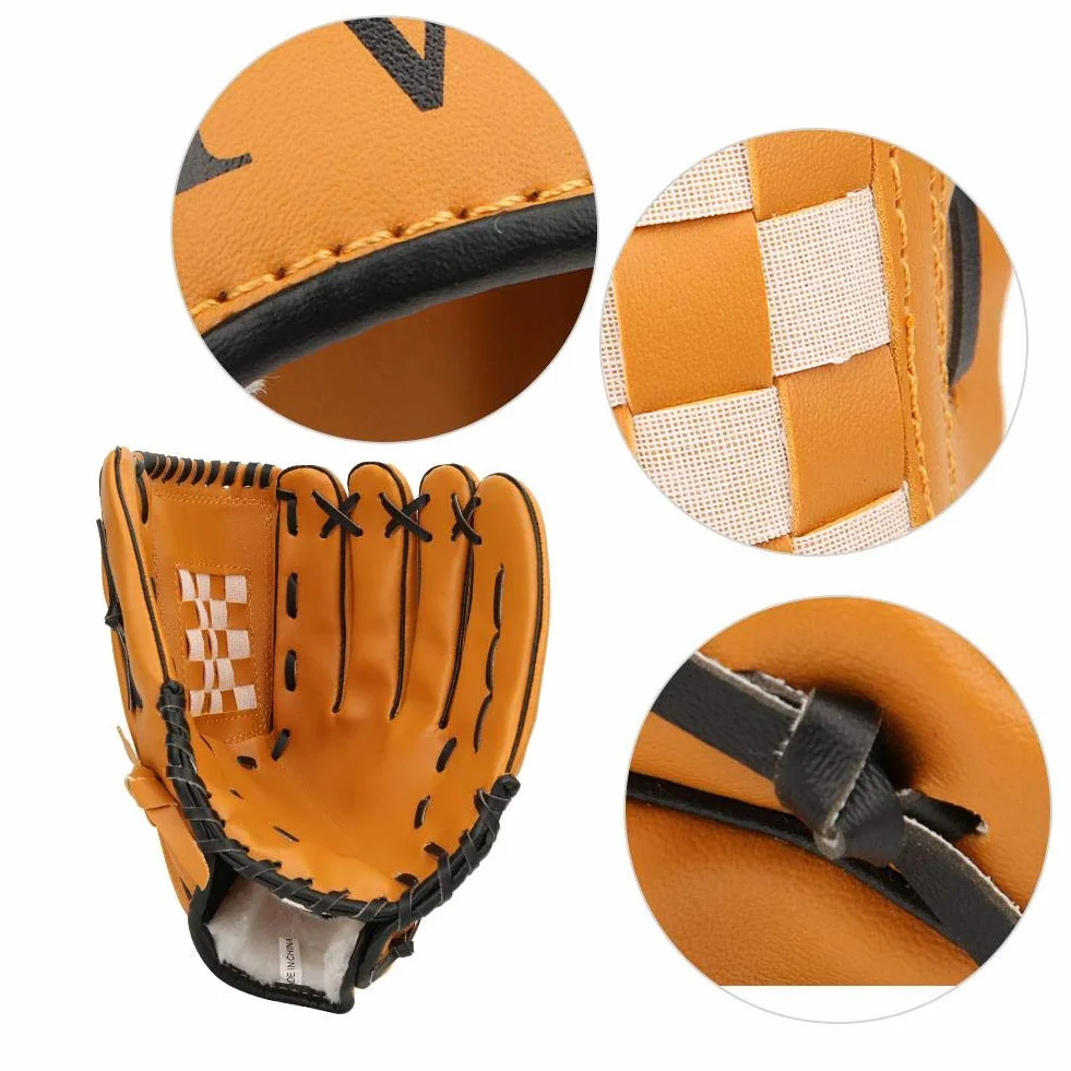 Rękawica baseballowa sport softball łapacz 30 cm brązowa
