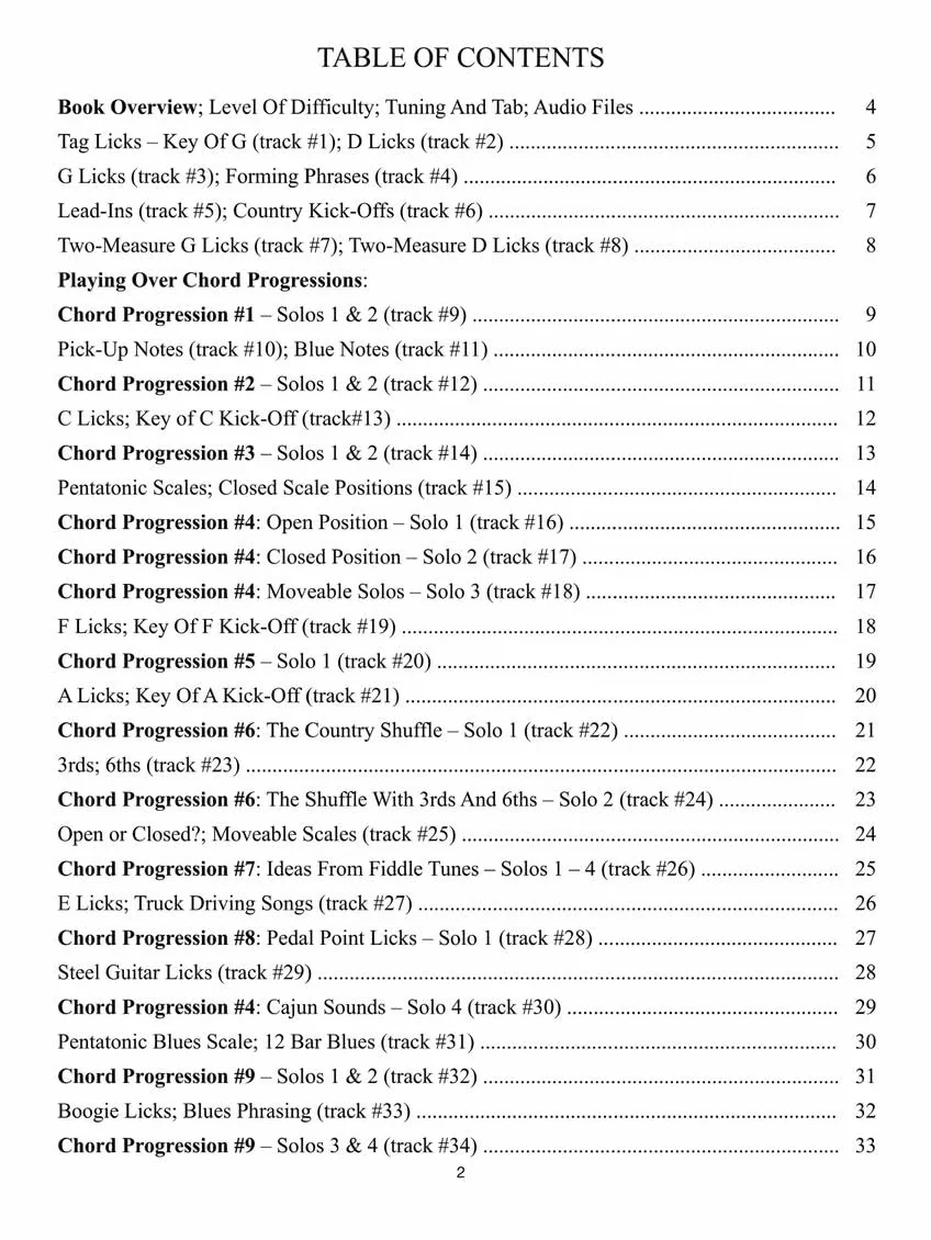 500 Smokin' Country Guitar Licks - Book/Online Audio
