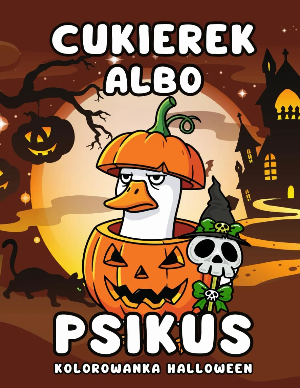 Kolorowanka Halloween - Cukierek albo Psikus: Strasznie urocze ilustracje do kolorowania dla dzieci | Idealna zabawa na Halloween dla chłopców i dziewczynek