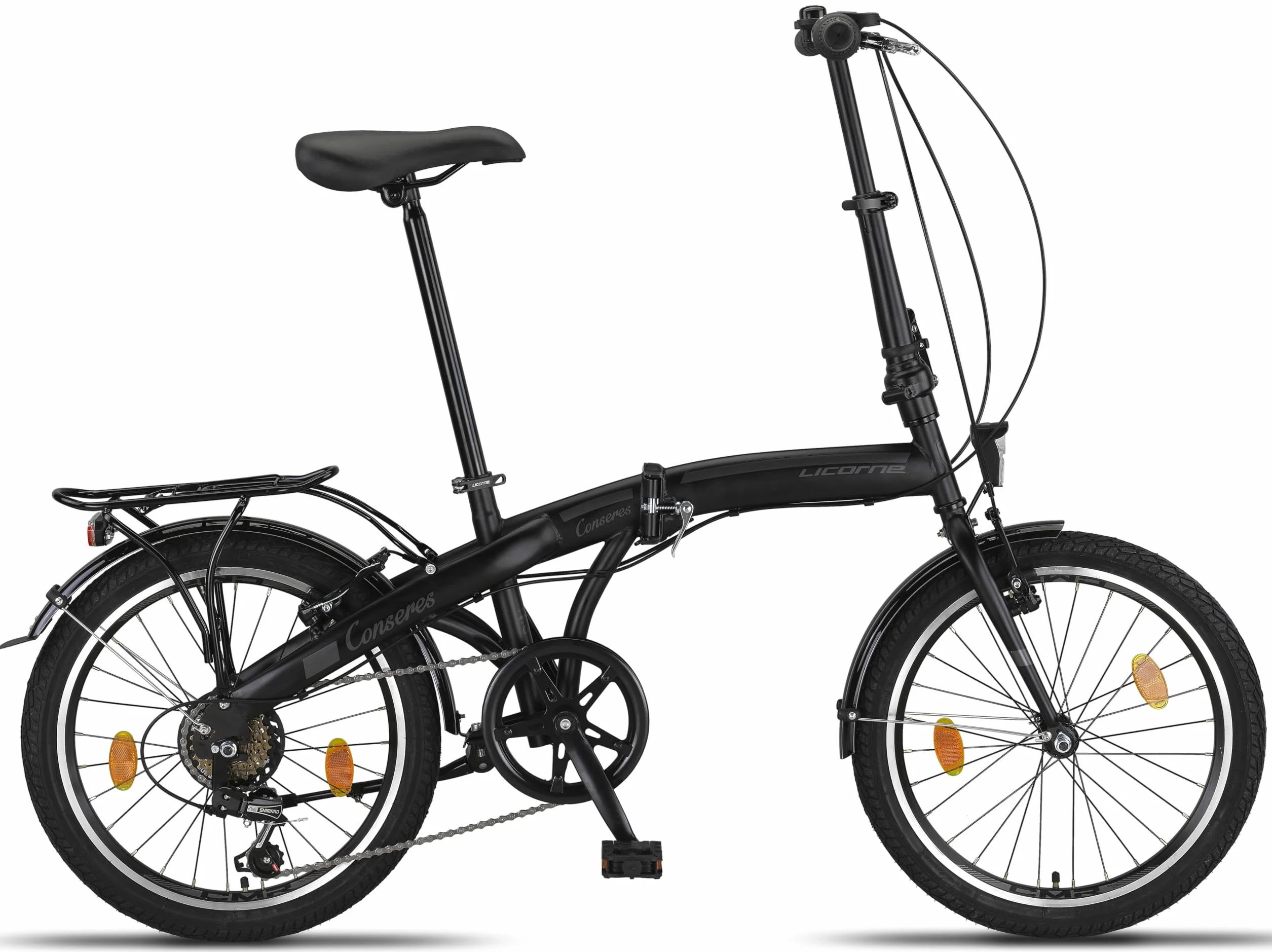 Licorne Bike CONSERES Premium składany rower 20 cali dla mężczyzn i kobiet, 6 biegów