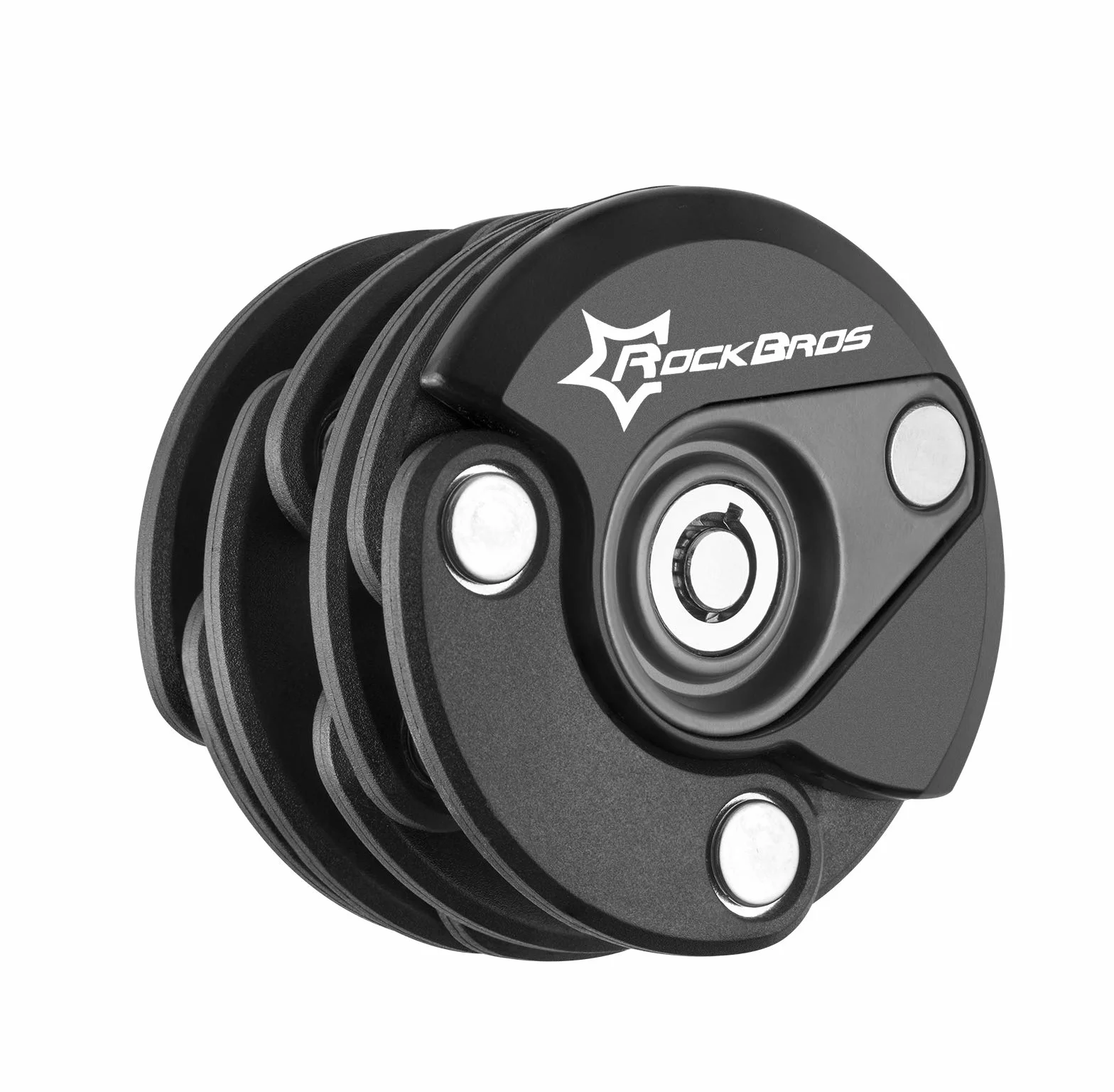 ROCKBROS Mini Składany Zamek Antykradzieżowy Rowerowy, Anty-hydrauliczny, Lekki