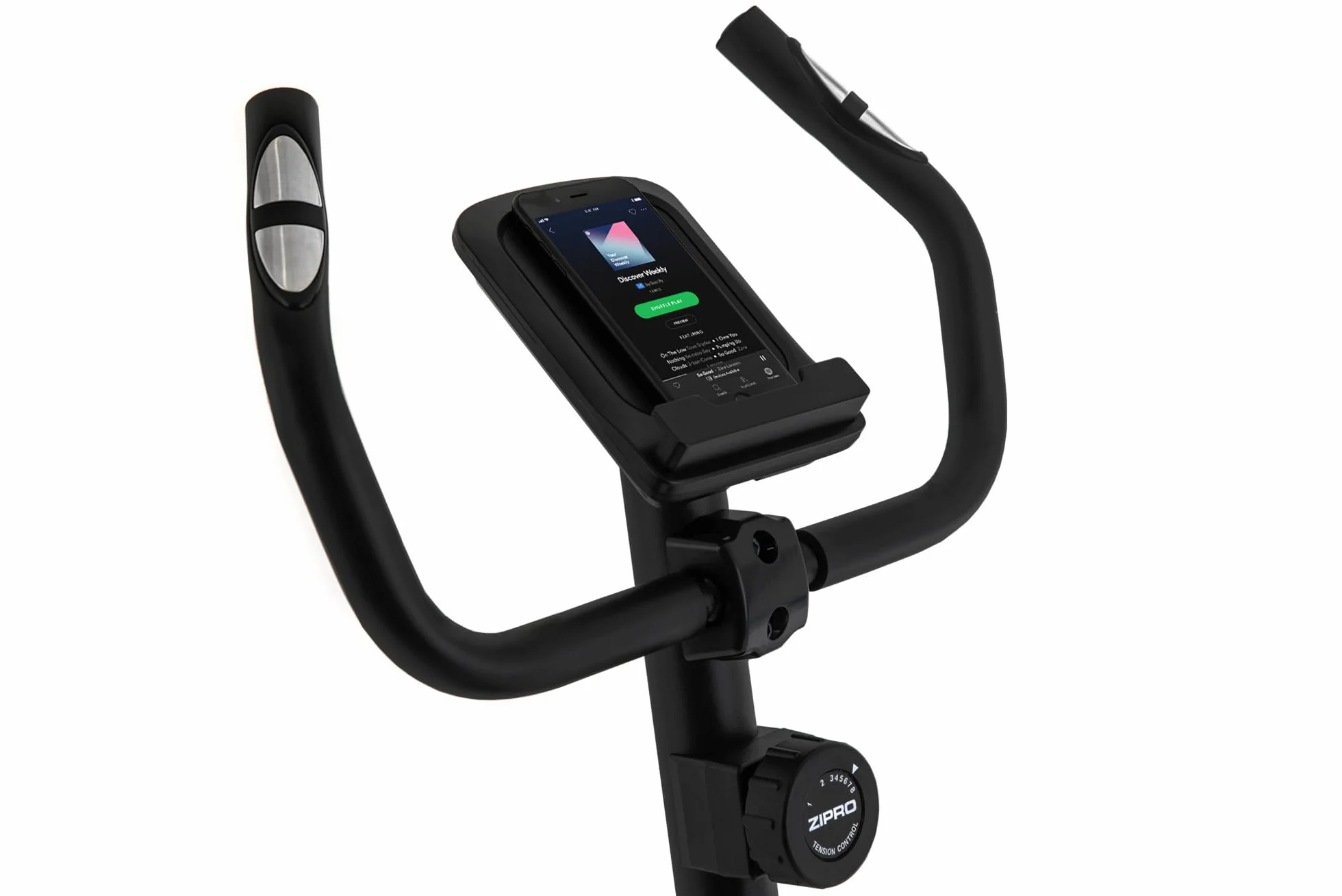 ZIPRO Rower Treningowy z 8 Stopniowym Oporem Magnetycznym, Uchwytem na Telefon, Wyświetlaczem LCD, Regulowanym i Wygodnym Siodełkiem, Lekki Rower Stacjonarny do Treningu Cardio w Domu (One S)