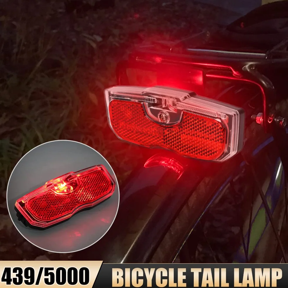 Tylne światło rowerowe, tylne światło rowerowe do bagażnika ze stopu aluminium, odblaskowe światło tylne, 80 mm mocowanie śrubowe/łatwe uwalnianie (bateria nie jest dołączona)