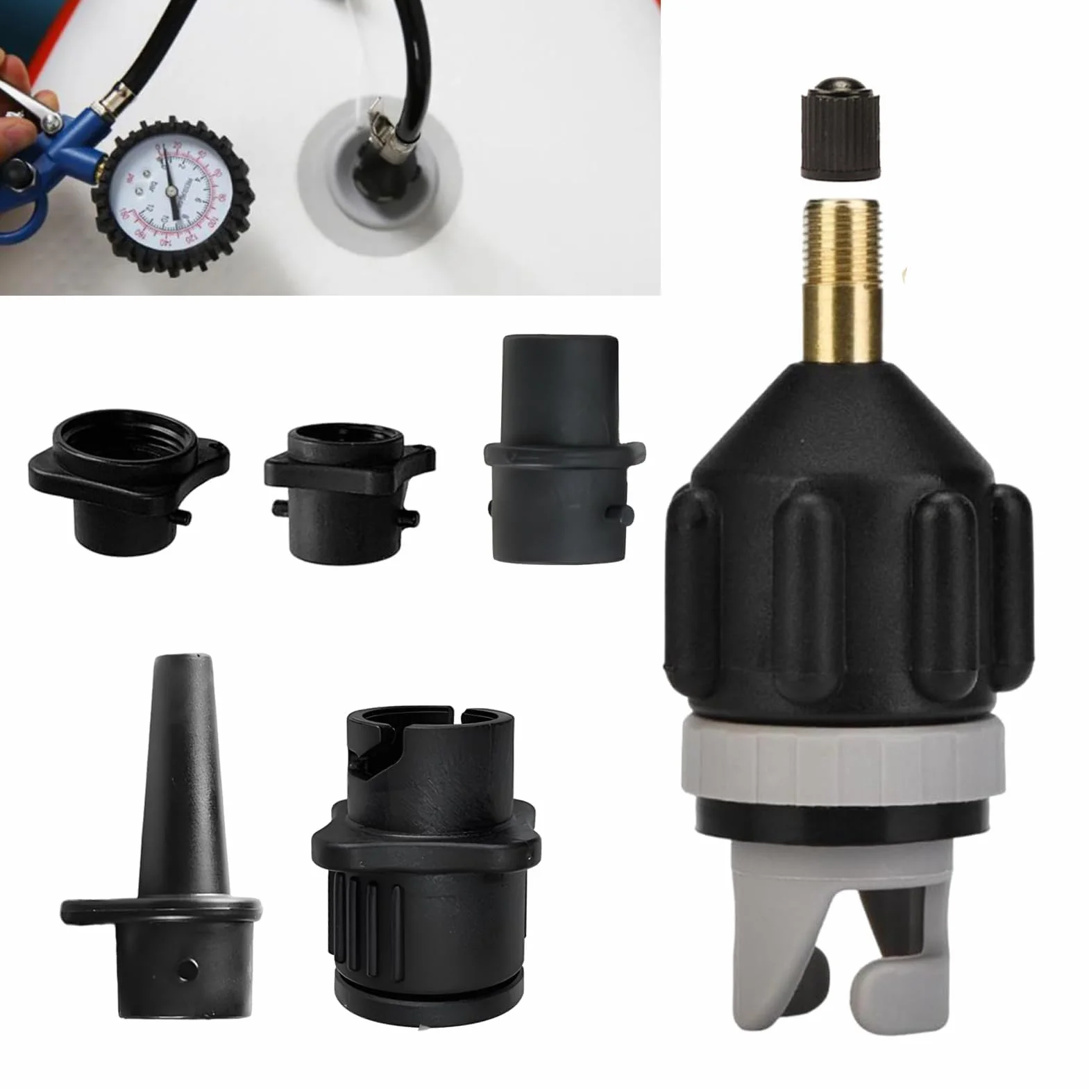 Sprießen Adapter do zaworu Sup, adapter do pompy Sup, zasilacz do pompy sprężarki, adapter zasilacza z dyszą gazową