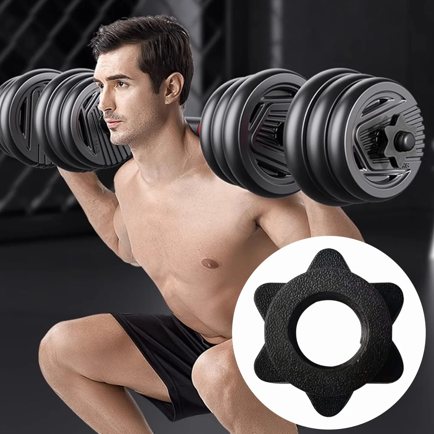 KRYMSON zaciski do sztangi 25 mm akcesoria fitness czarne