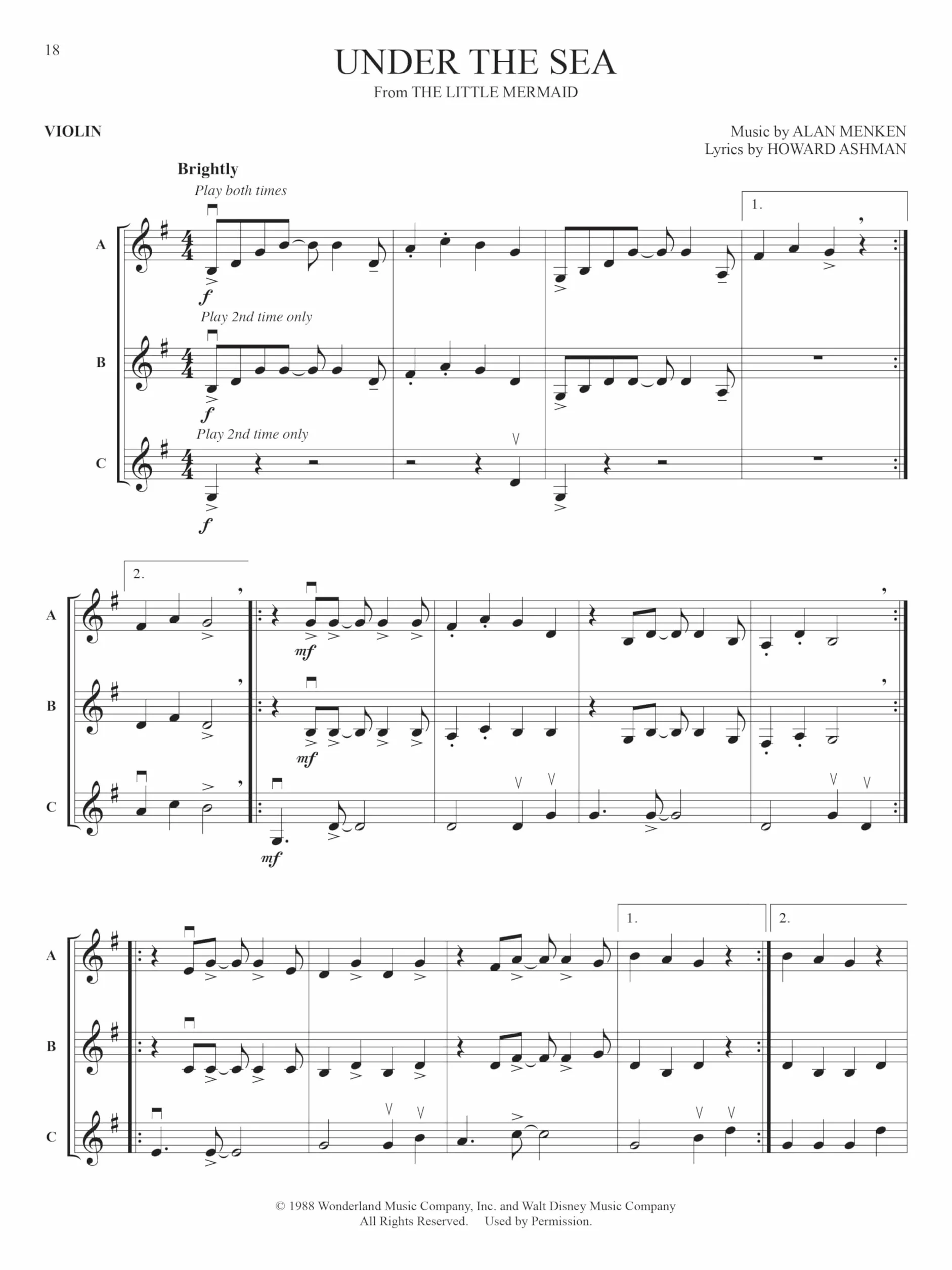 Flex-Pops for Strings - Disney - Violin: Violin