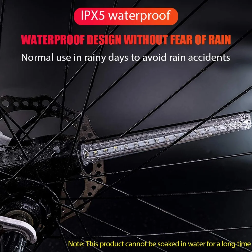 Oświetlenie kół rowerowych LED 64 diody na szprychy IPX5 wodoodporne