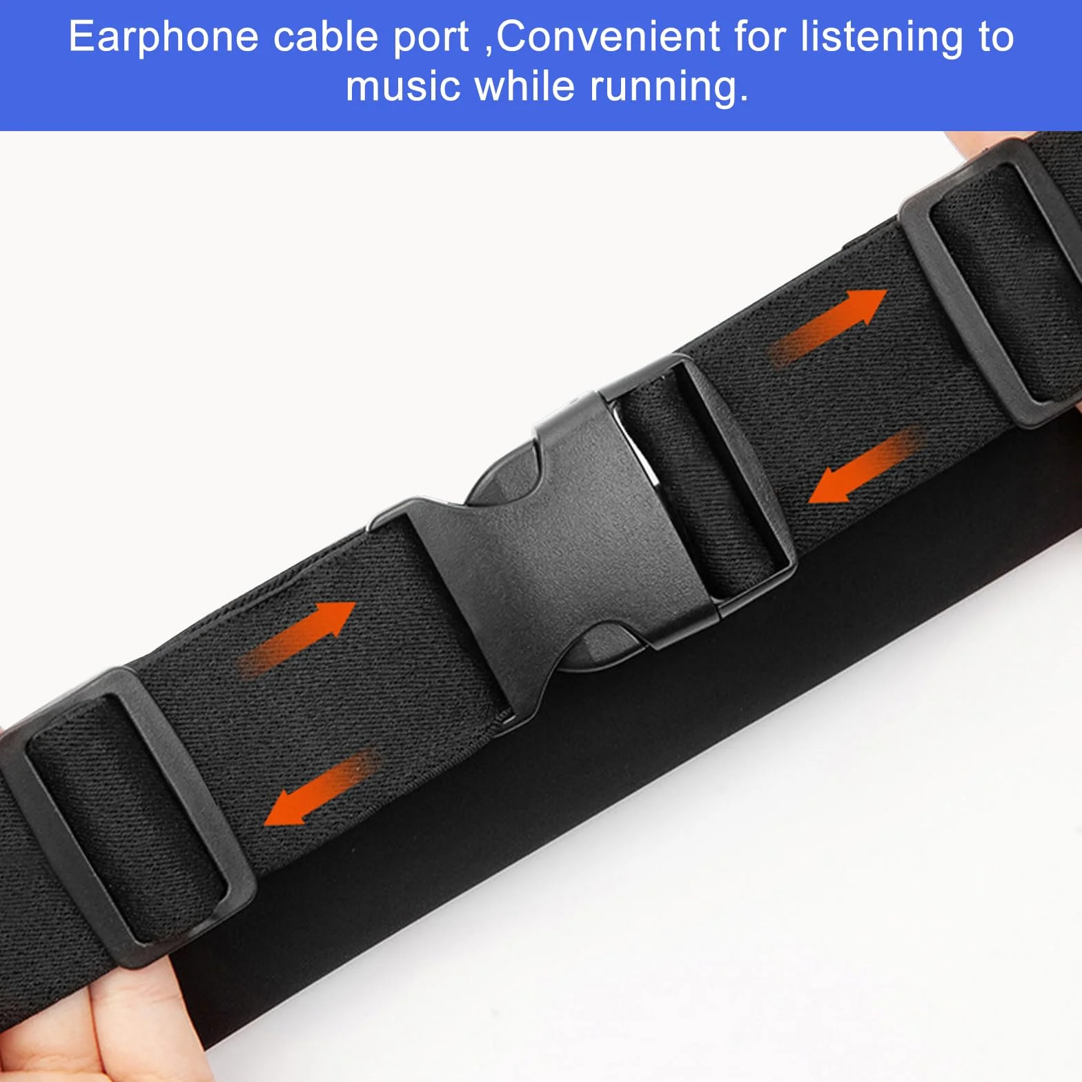 Odblaskowy Pas do Biegania Regulowany Wodoodporny Lekki Running Belt