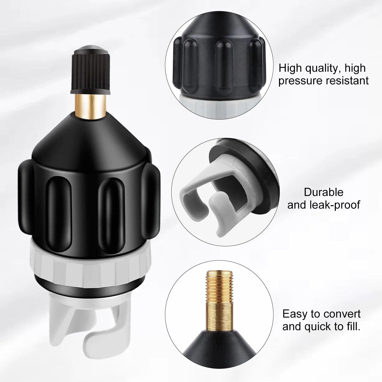 Adapter do wentyli SUP, elektryczny adapter do pompy, akcesoria do kajaka, łodzi, pontonu
